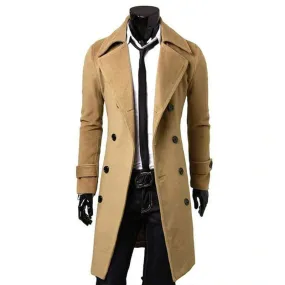 Mens Overcoat Camel Warm Winter Coat