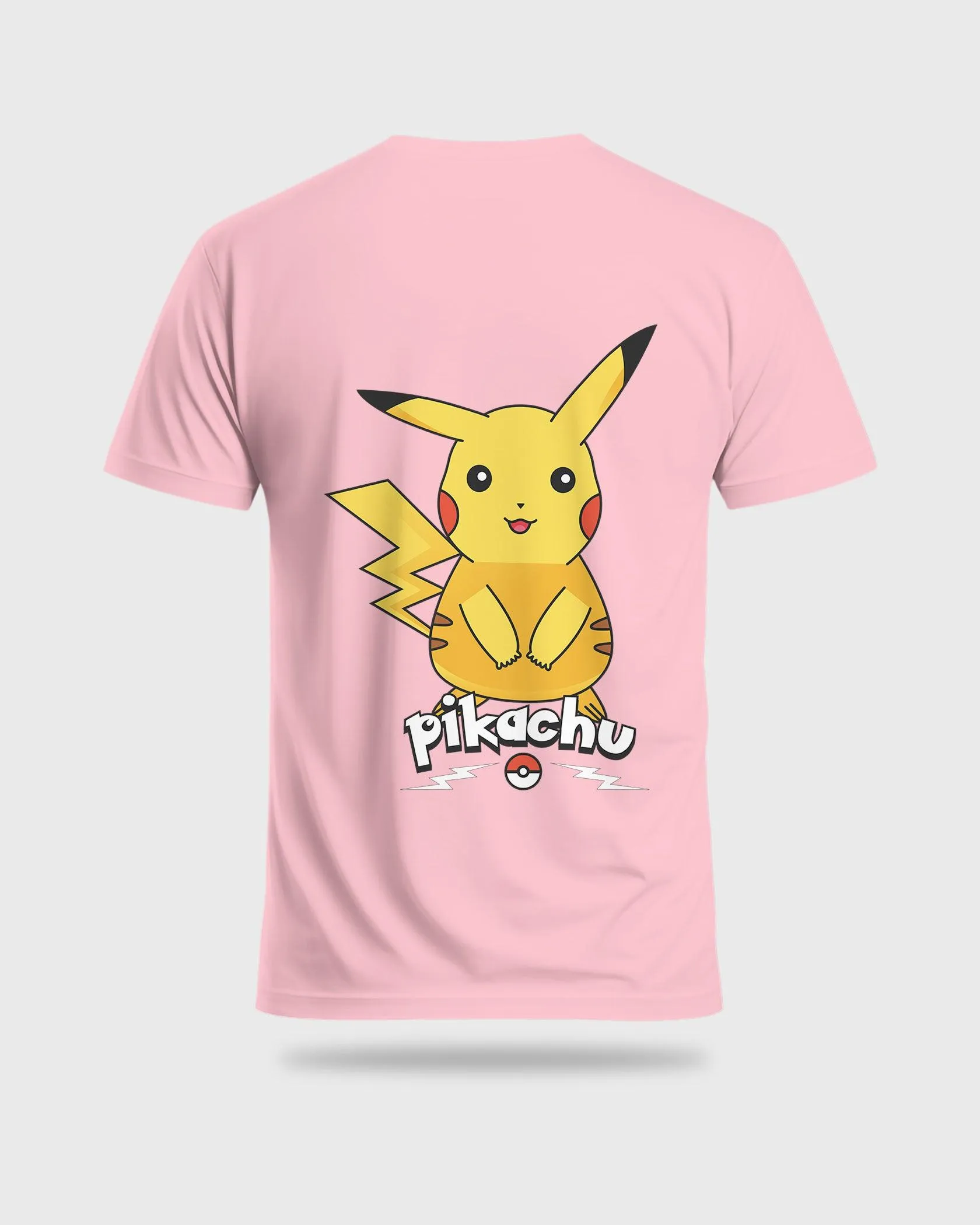 Mens Regular Tshirt Cartoon Pokemon Pikachu