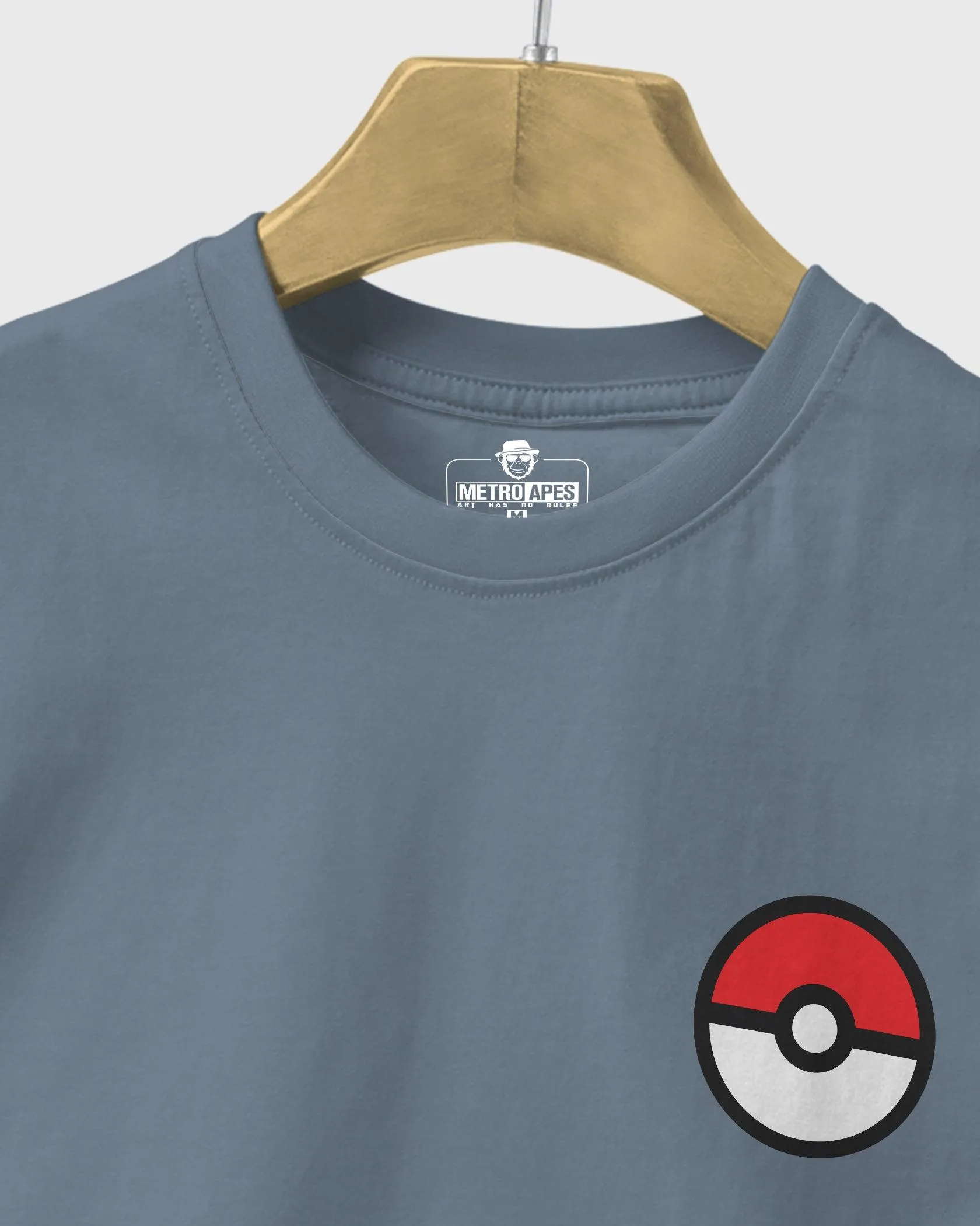 Mens Regular Tshirt Cartoon Pokemon Pikachu
