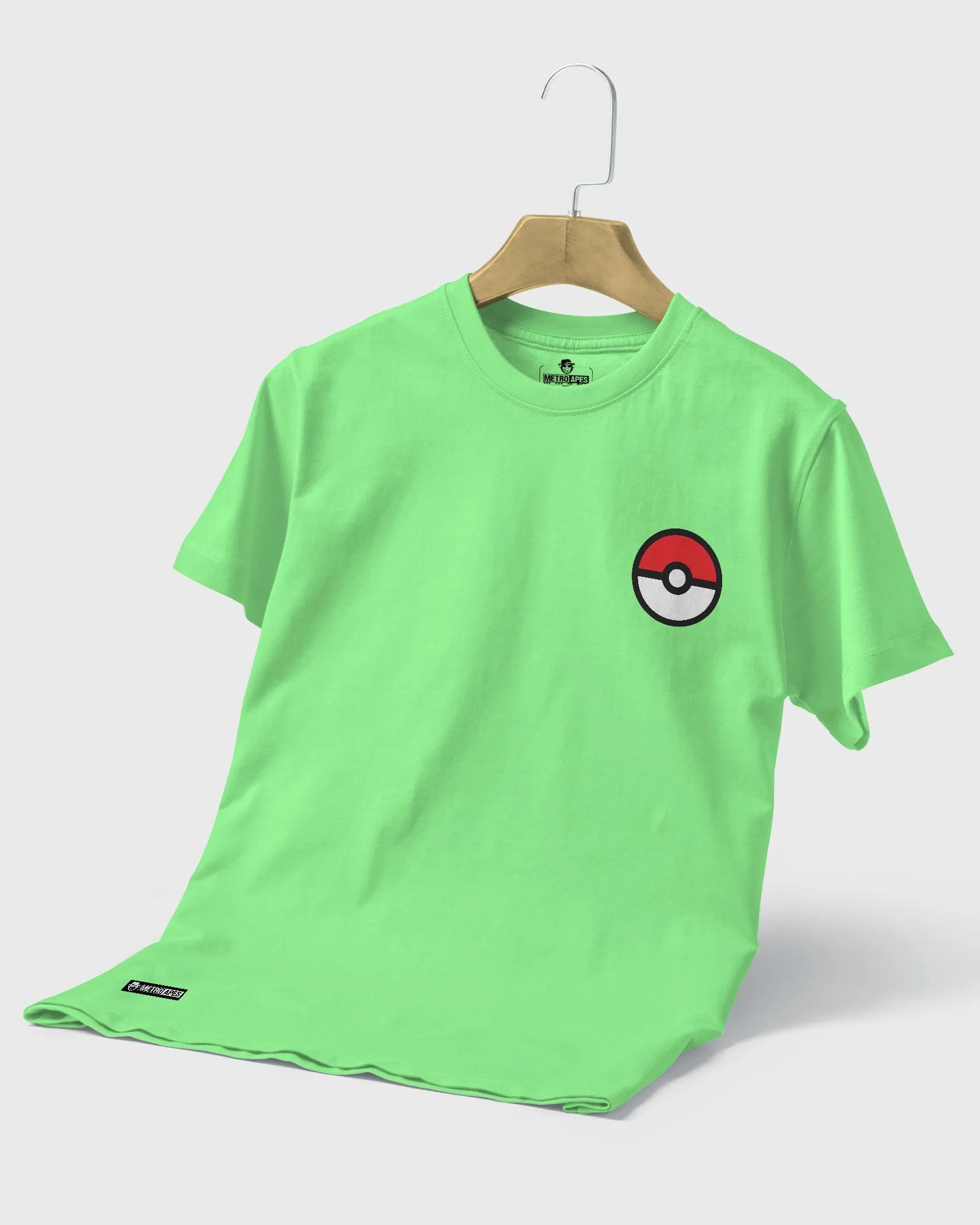 Mens Regular Tshirt Cartoon Pokemon Pikachu