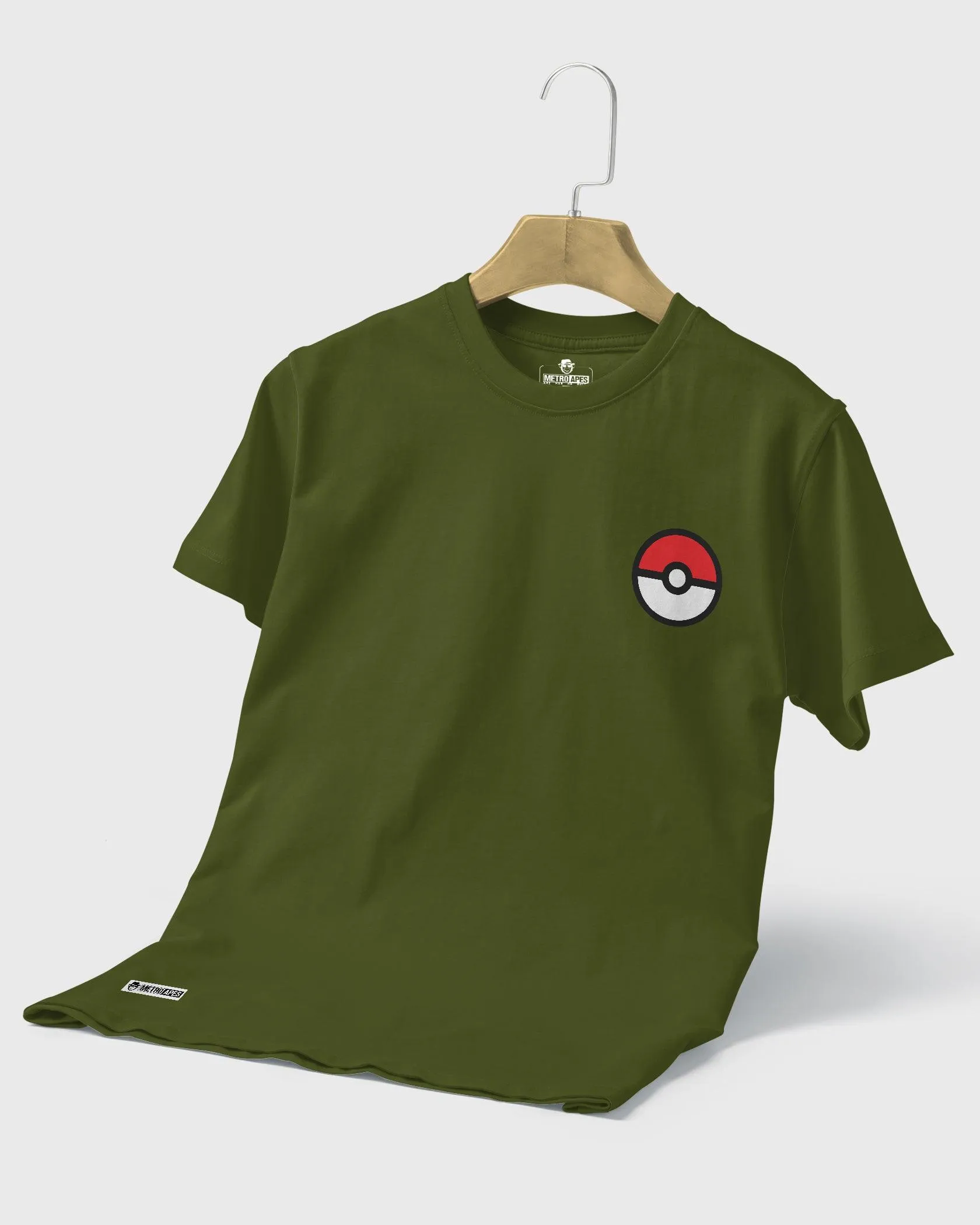 Mens Regular Tshirt Cartoon Pokemon Pikachu