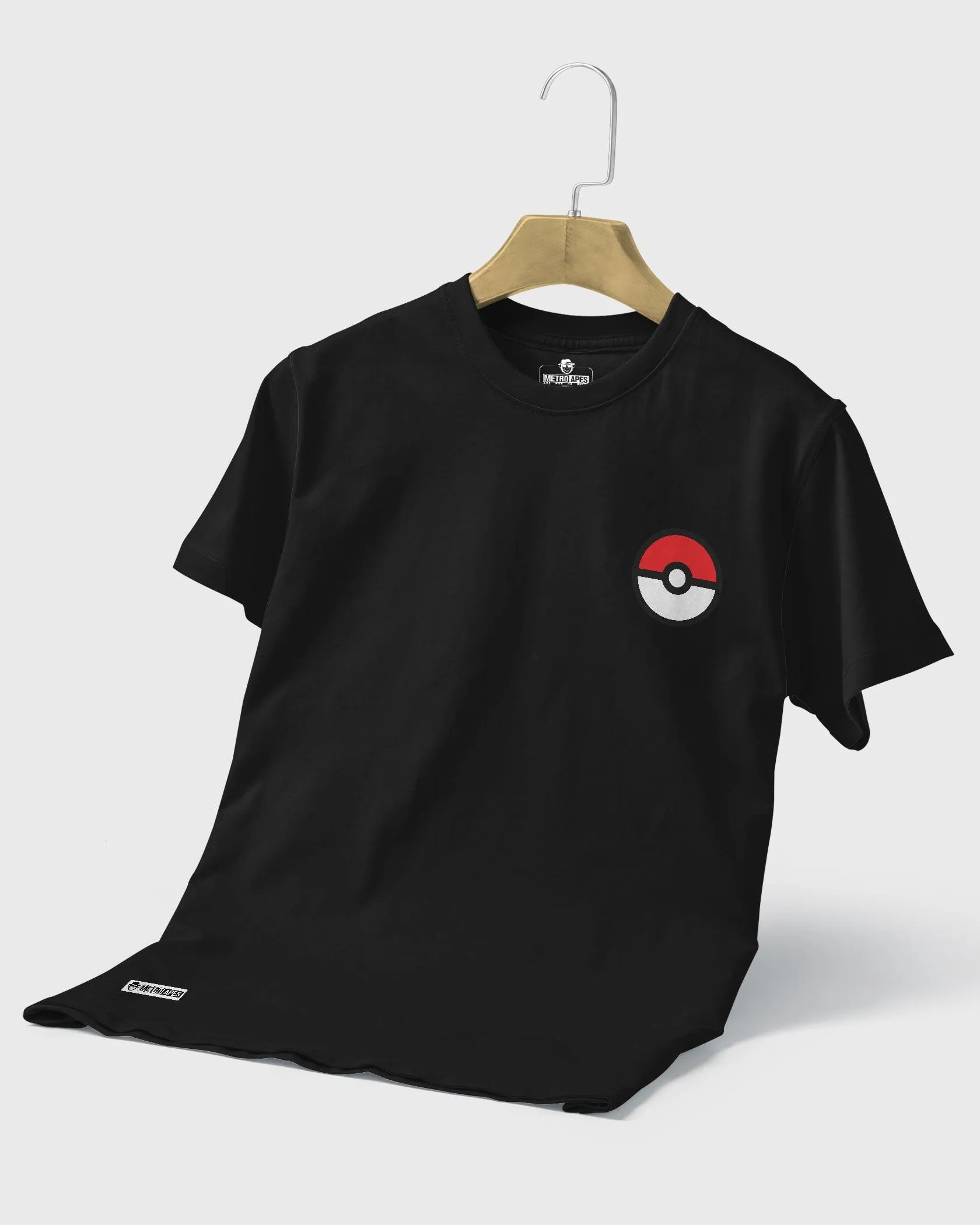 Mens Regular Tshirt Cartoon Pokemon Pikachu