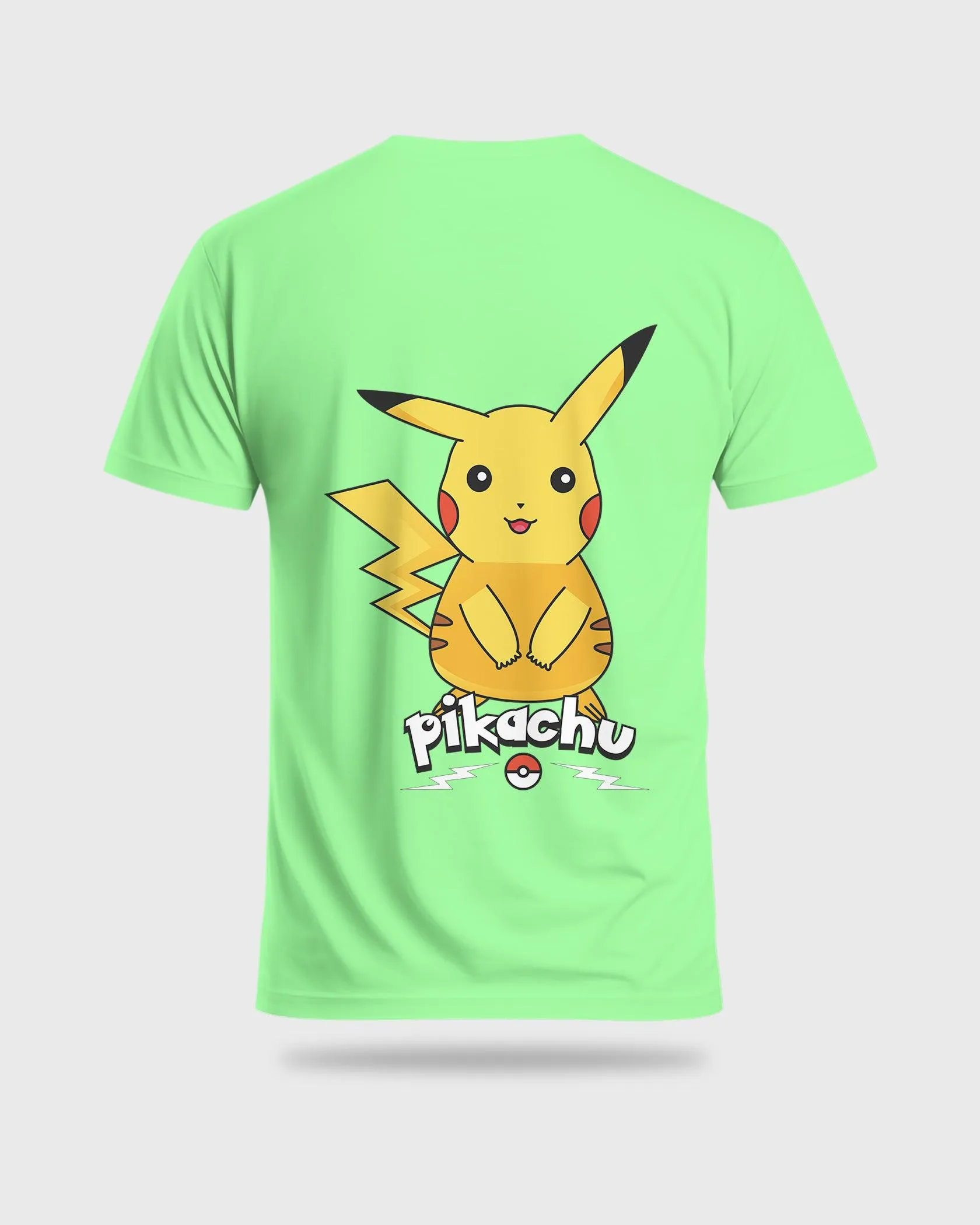 Mens Regular Tshirt Cartoon Pokemon Pikachu