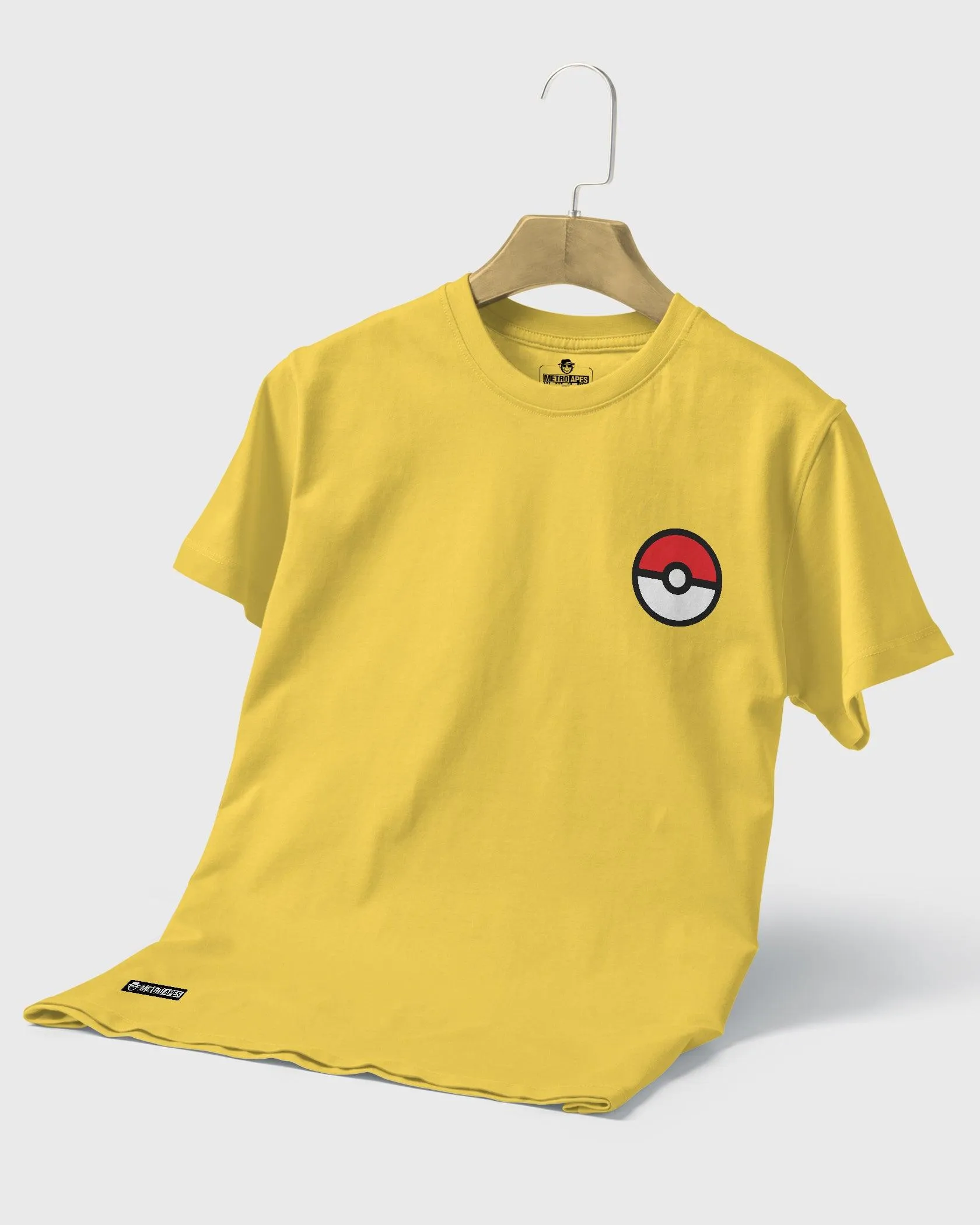 Mens Regular Tshirt Cartoon Pokemon Pikachu