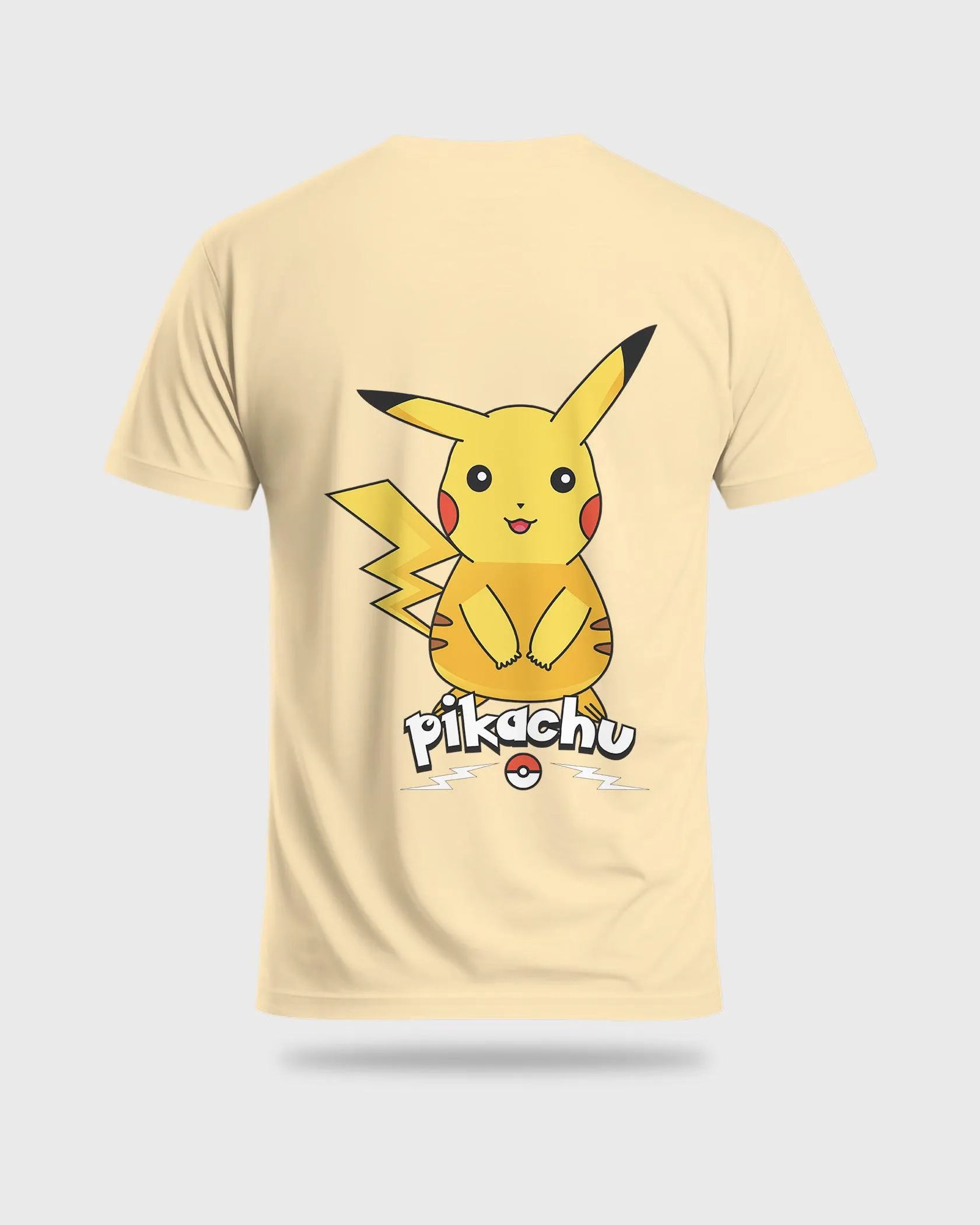 Mens Regular Tshirt Cartoon Pokemon Pikachu