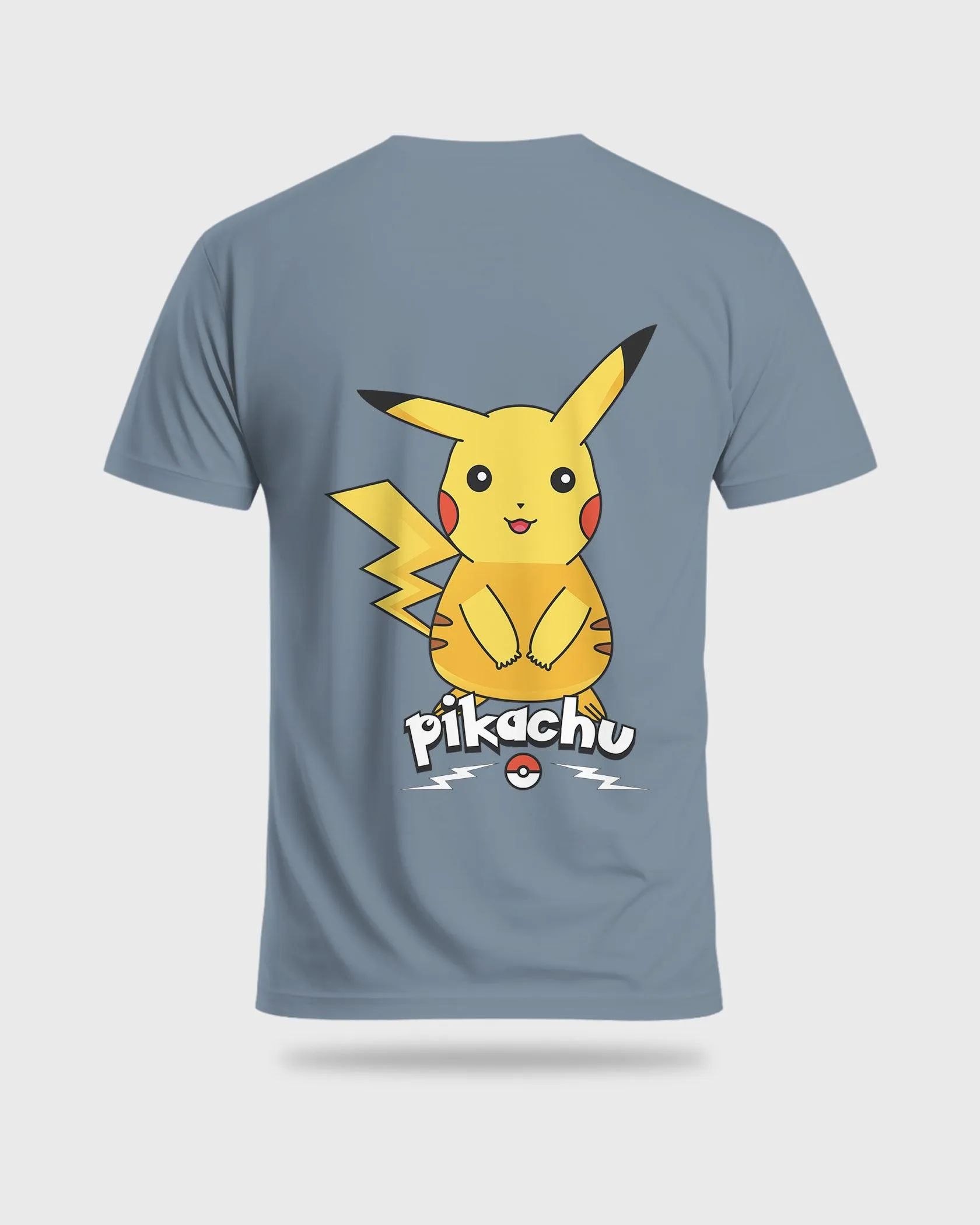 Mens Regular Tshirt Cartoon Pokemon Pikachu