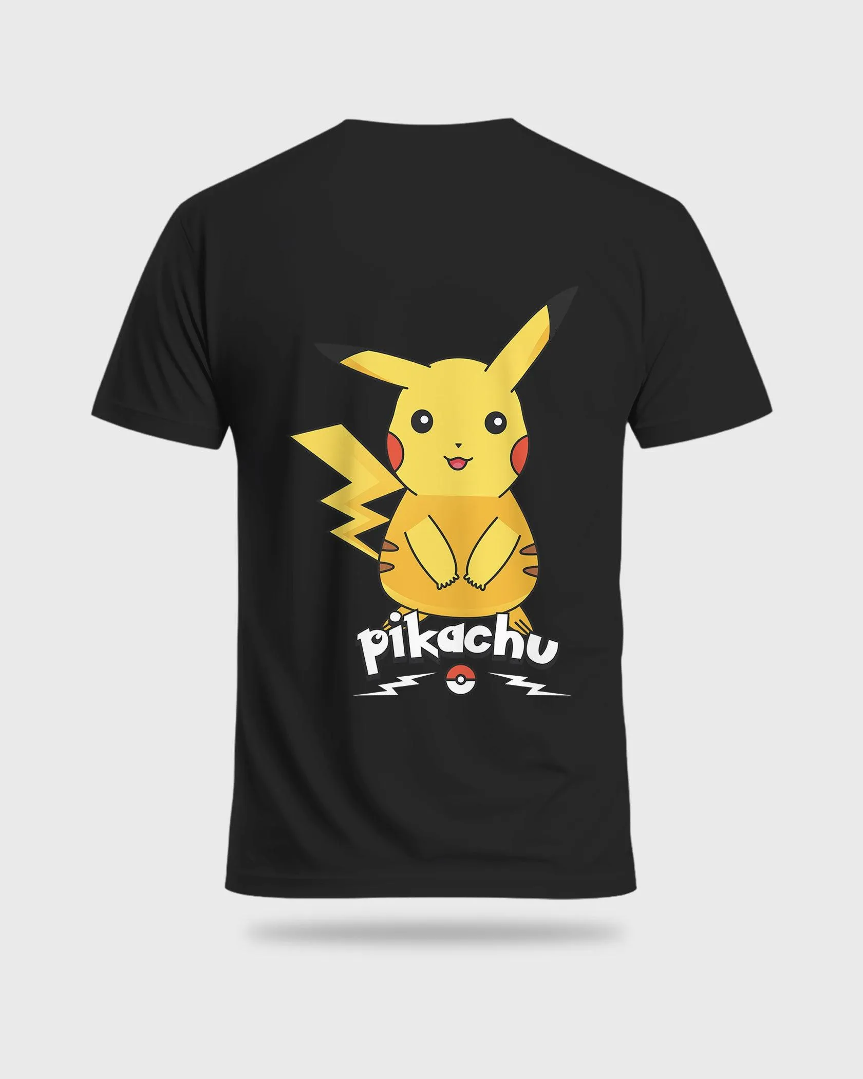 Mens Regular Tshirt Cartoon Pokemon Pikachu
