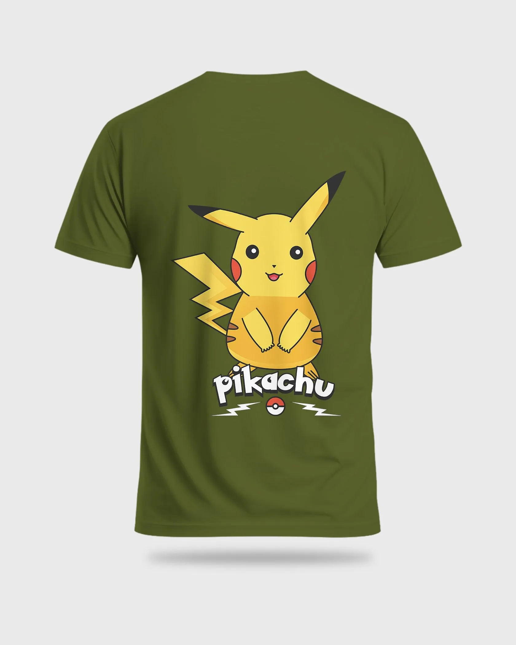 Mens Regular Tshirt Cartoon Pokemon Pikachu