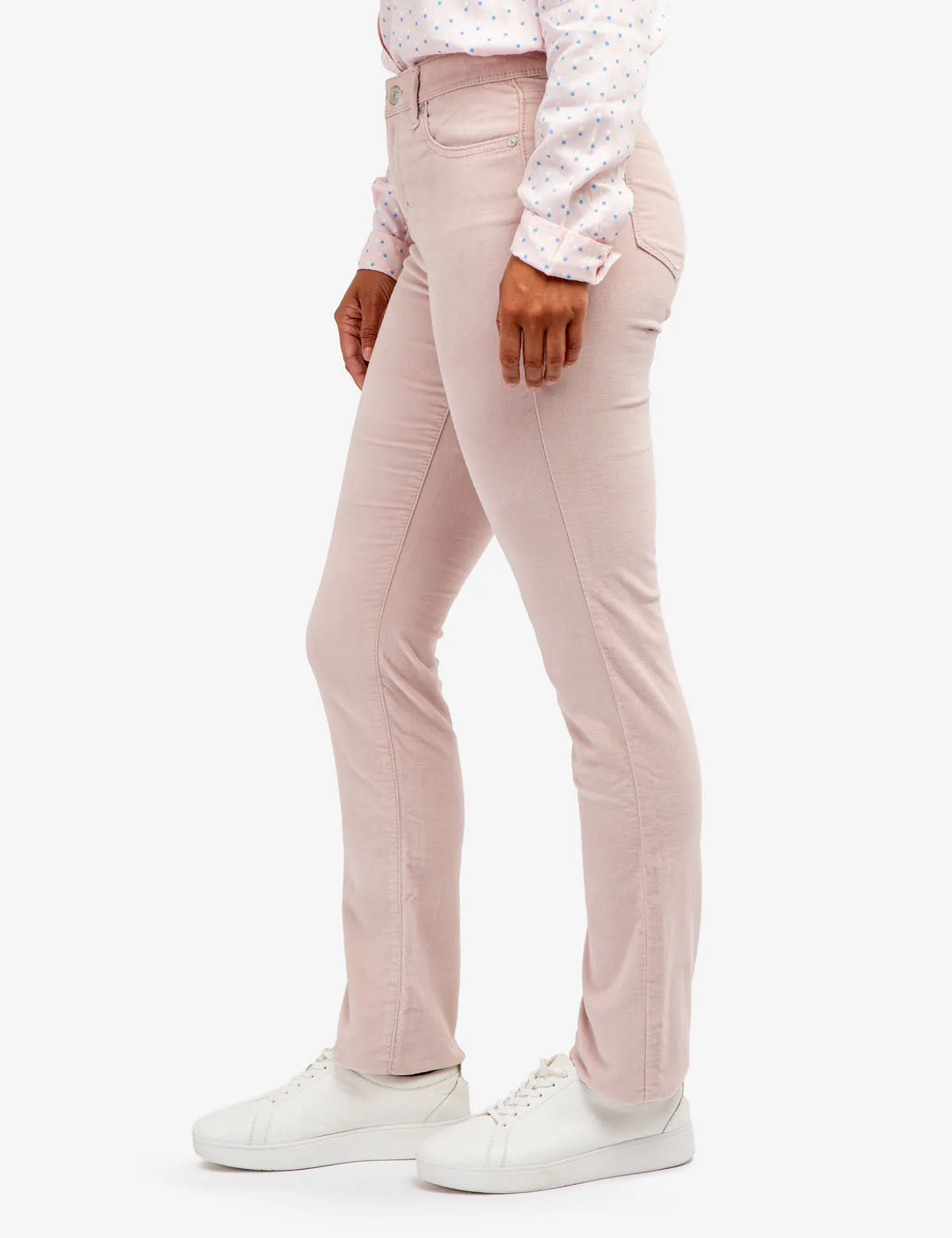 MID RISE CORDUROY PANTS