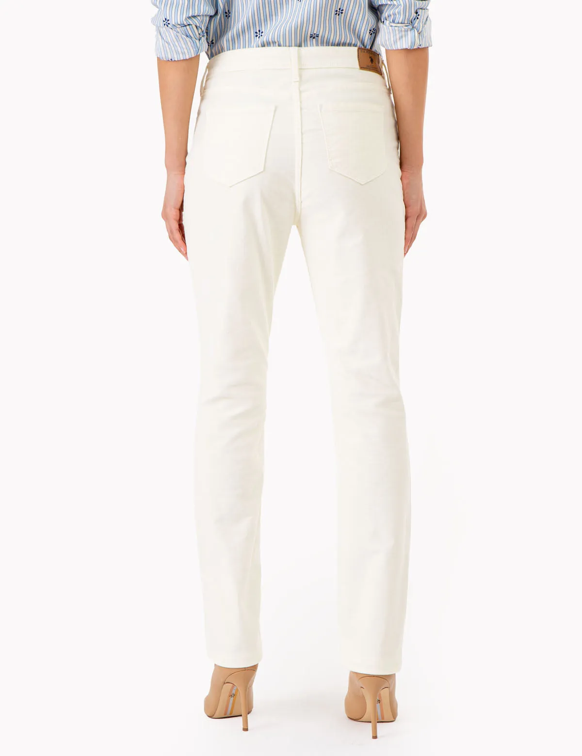 MID RISE CORDUROY PANTS
