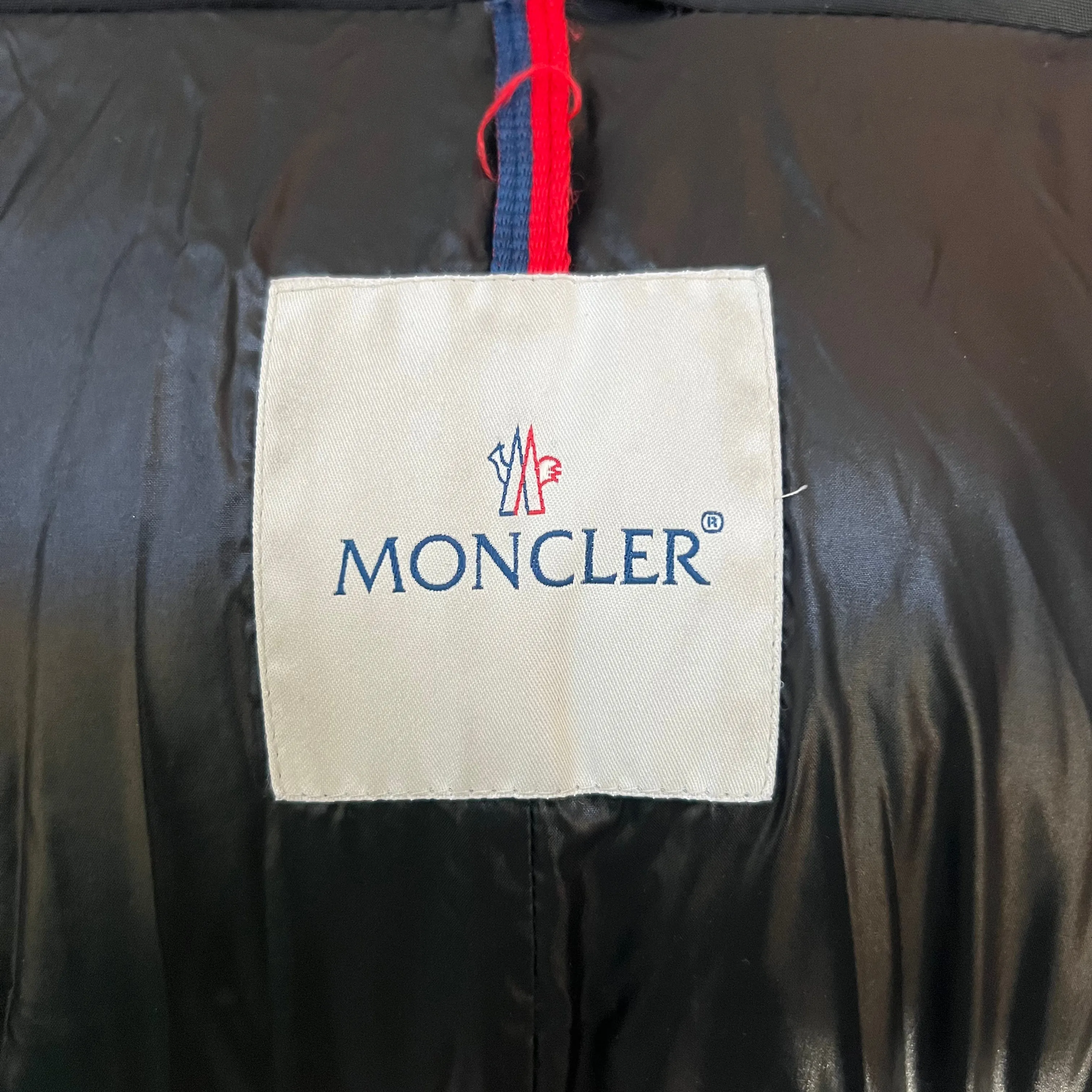 Moncler £1800 Black Phalangere Down Parka Coat M