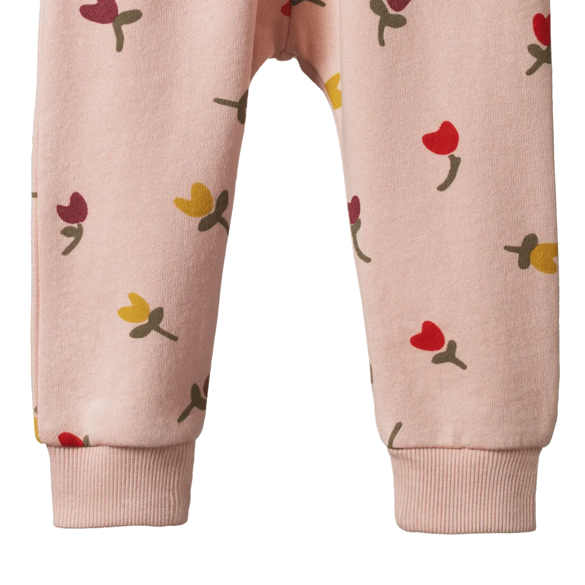 Nature Baby Sunday Track Pants Tulip Rose Dust Print