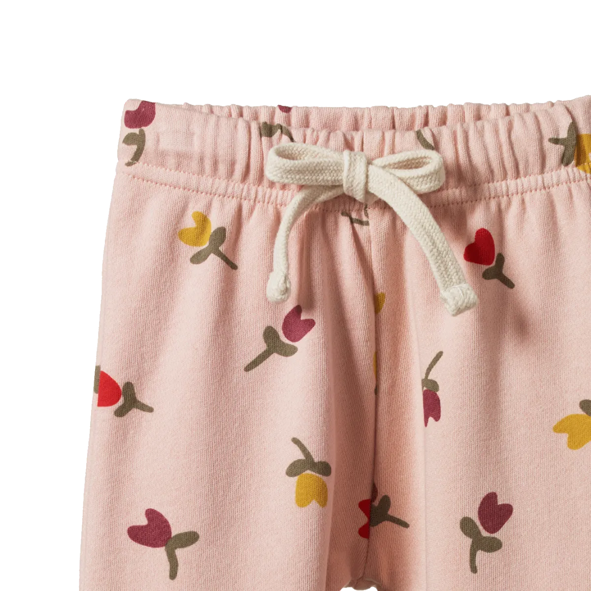 Nature Baby Sunday Track Pants Tulip Rose Dust Print