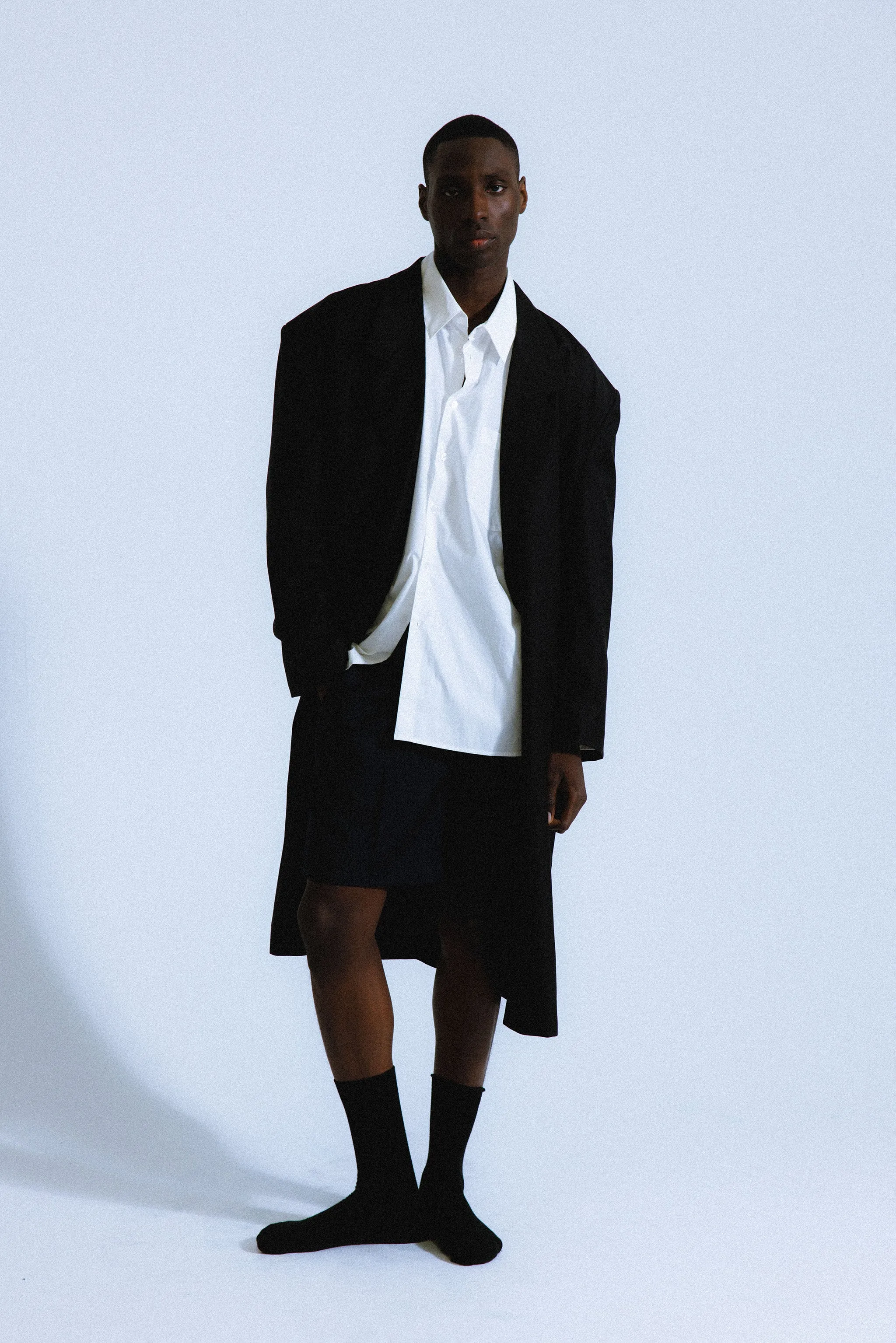 Neutra Oversized Structural Coat | Black