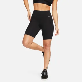 Nike Women's Universa Medium-Support High-Waisted 8 Inch Biker Shorts Black