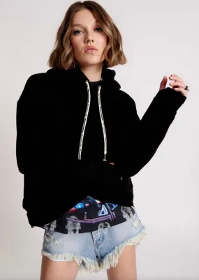 One Teaspoon OTS Twisted Hoody Black