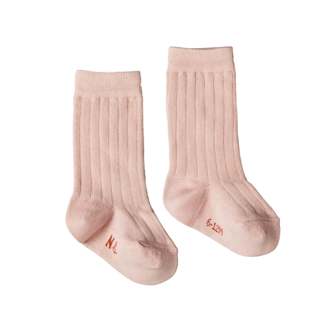 Organic Cotton Rib Socks VARIOUS COLOURS