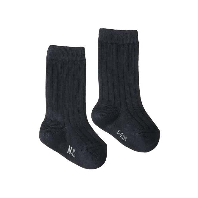 Organic Cotton Rib Socks VARIOUS COLOURS