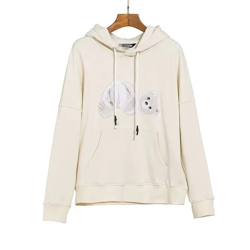 Palm Angels Hoodie Broken Bear Hooded Sweater for Men and Women Loose Hat
