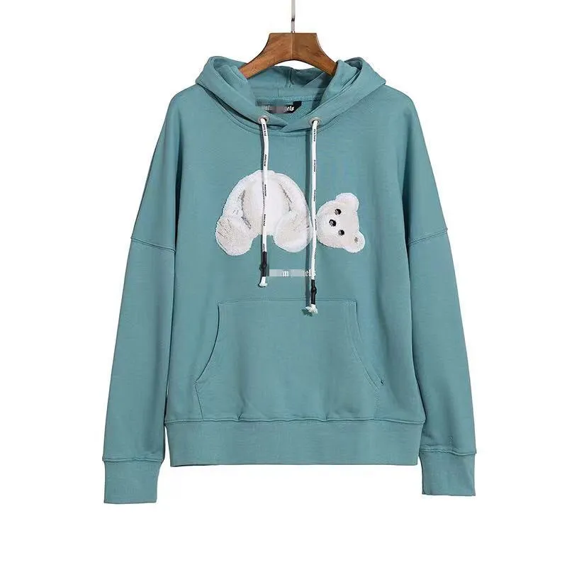 Palm Angels Hoodie Broken Bear Hooded Sweater for Men and Women Loose Hat
