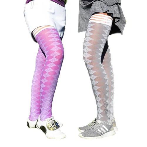 Par 4 Argyle Thigh High