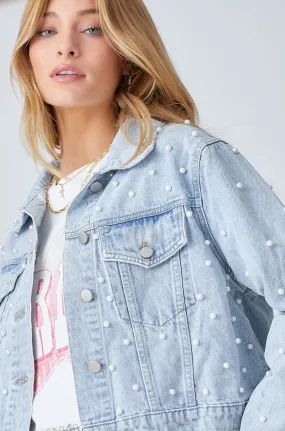 Pearls Of Wisdom Jacket - Lt Denim