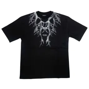 Phobia maglietta manica corta da uomo PH00682GR nero con fulmini bianchi