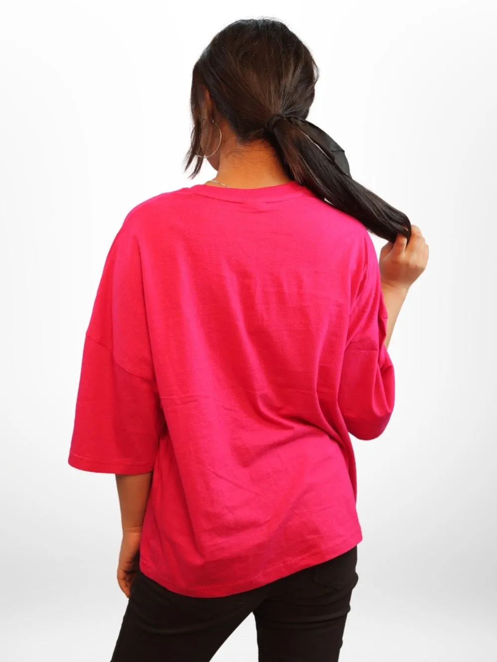 PINK PANTHER Graphic Printed Womens Drop Shoulder T-shirt Legacy Boutiques Dhaka