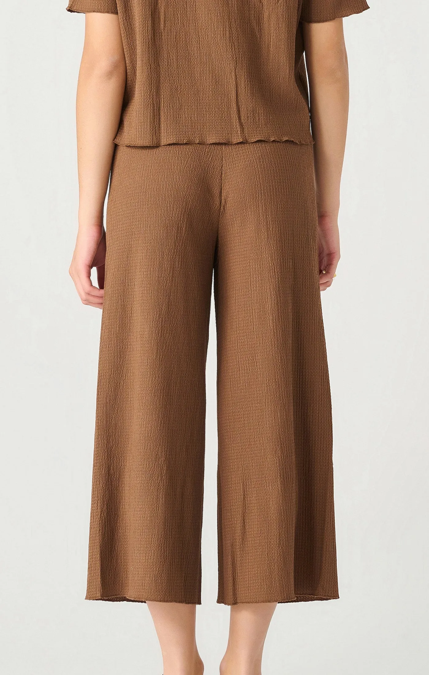 Pull On Textured Culotte Pant (Dex)