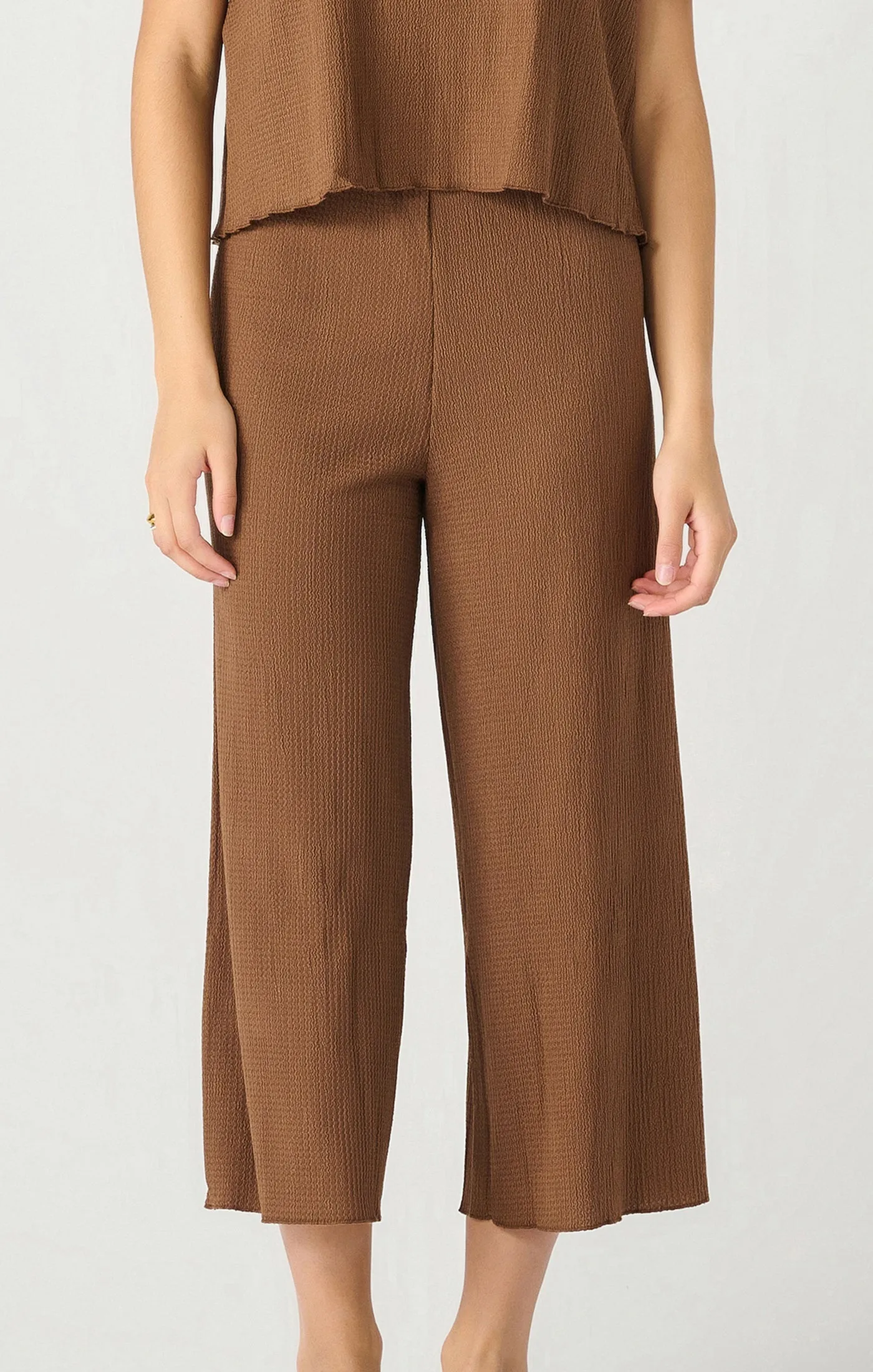 Pull On Textured Culotte Pant (Dex)