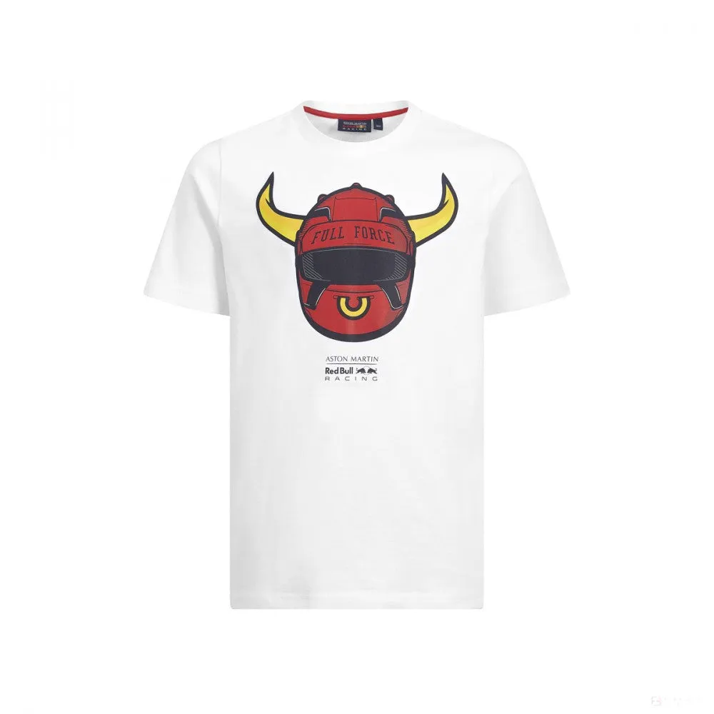 Red Bull Kids T-shirt, Helmet, White, 2019