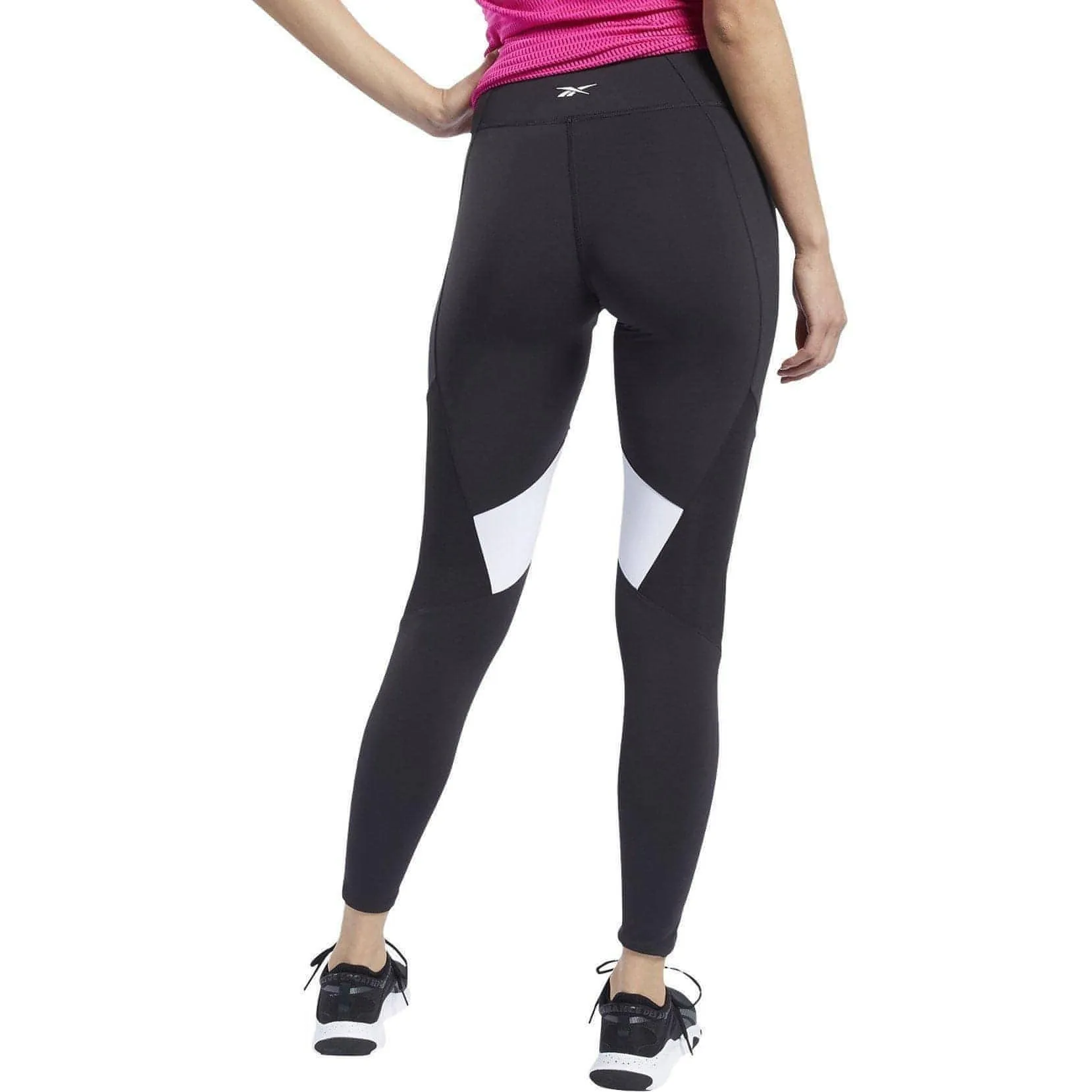 Reebok Lux 2.0 Mid Rise Womens Long Training Tights - Black