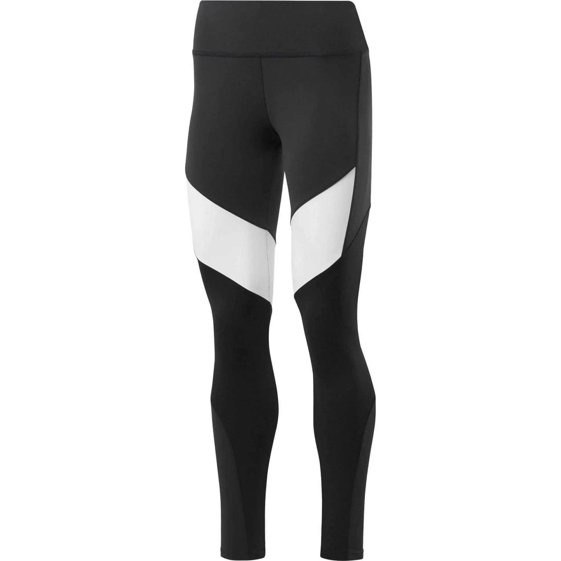 Reebok Lux 2.0 Mid Rise Womens Long Training Tights - Black