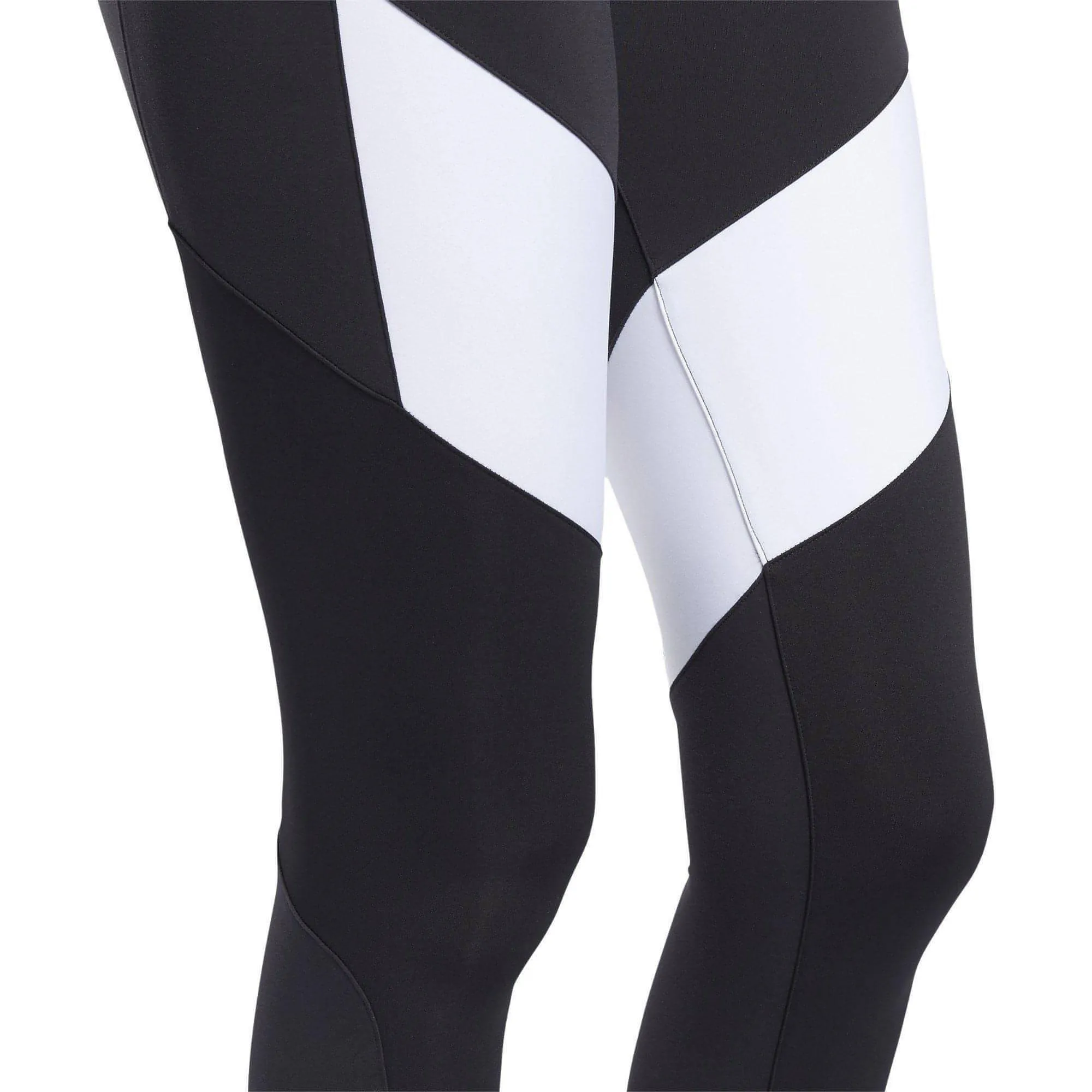 Reebok Lux 2.0 Mid Rise Womens Long Training Tights - Black