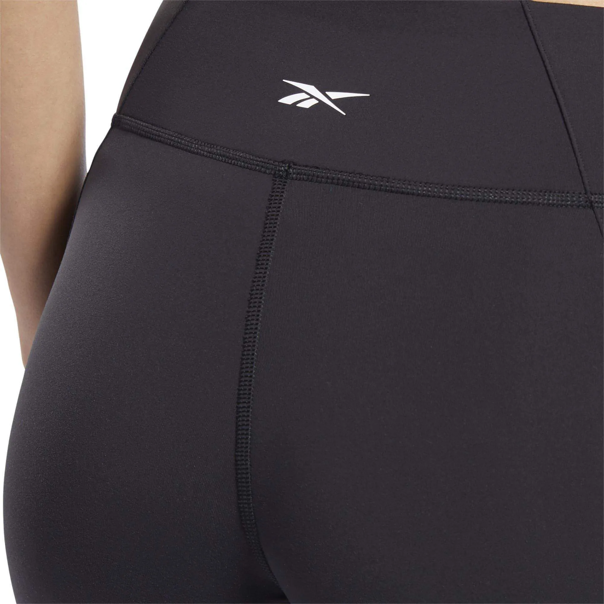 Reebok Lux 2.0 Mid Rise Womens Long Training Tights - Black