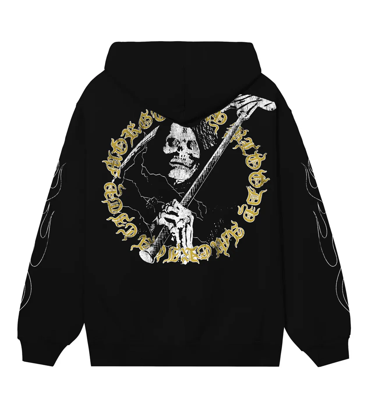 Revenge Grim Reaper Hoodie Black/Yellow