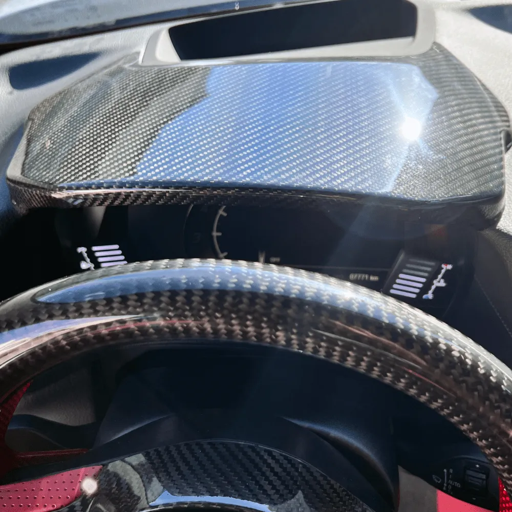 Rexpeed Dry Carbon Fiber Cluster Cover (MK5 Supra)