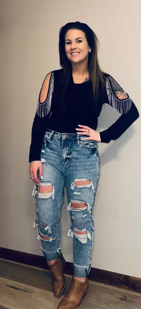 Rhinestone Bodysuit
