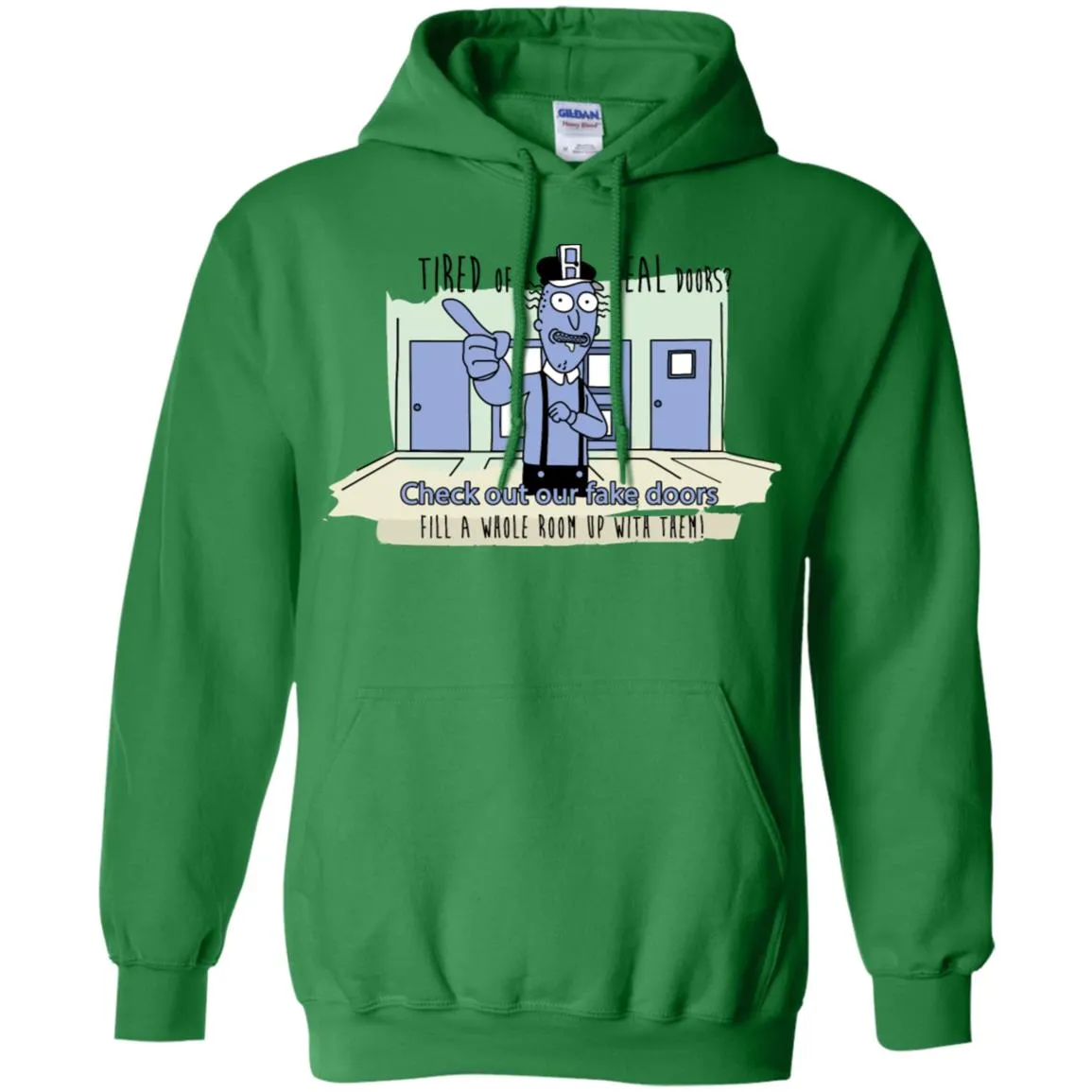 Rick And Morty - Fake Doors Room Men Pullover Hoodie