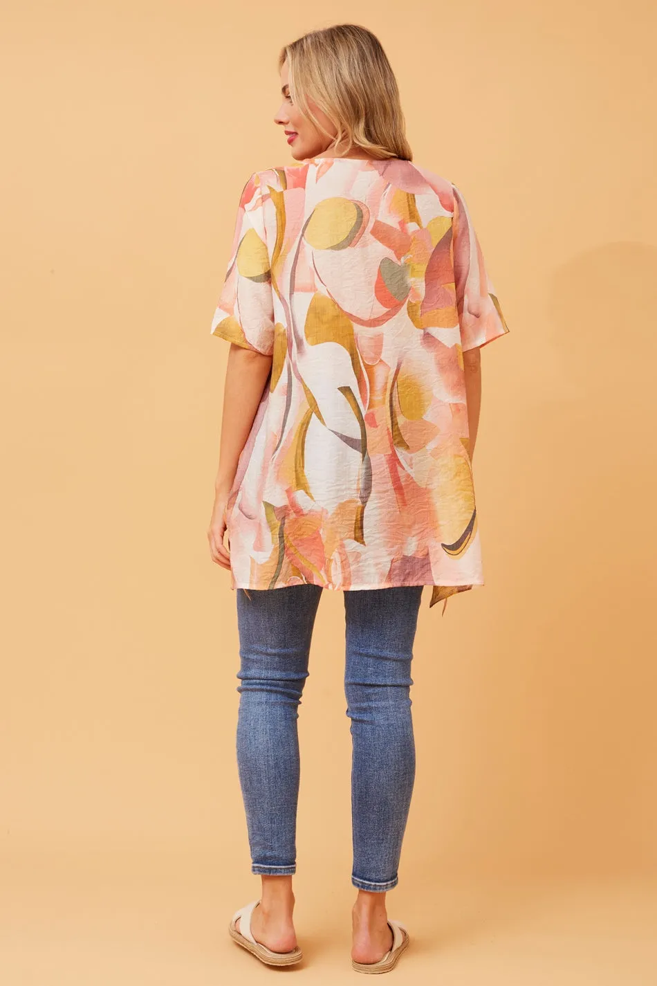 RUTH DOUBLE LAYER PRINTED TOP