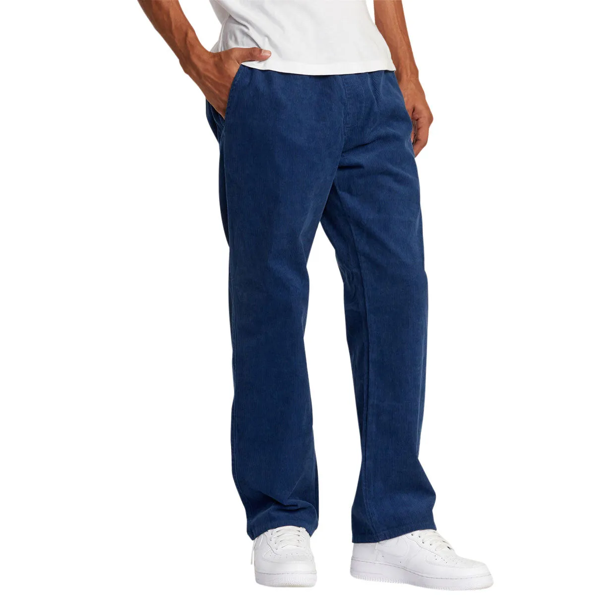 RVCA Americana Elastic Cord Pants - Dark Denim