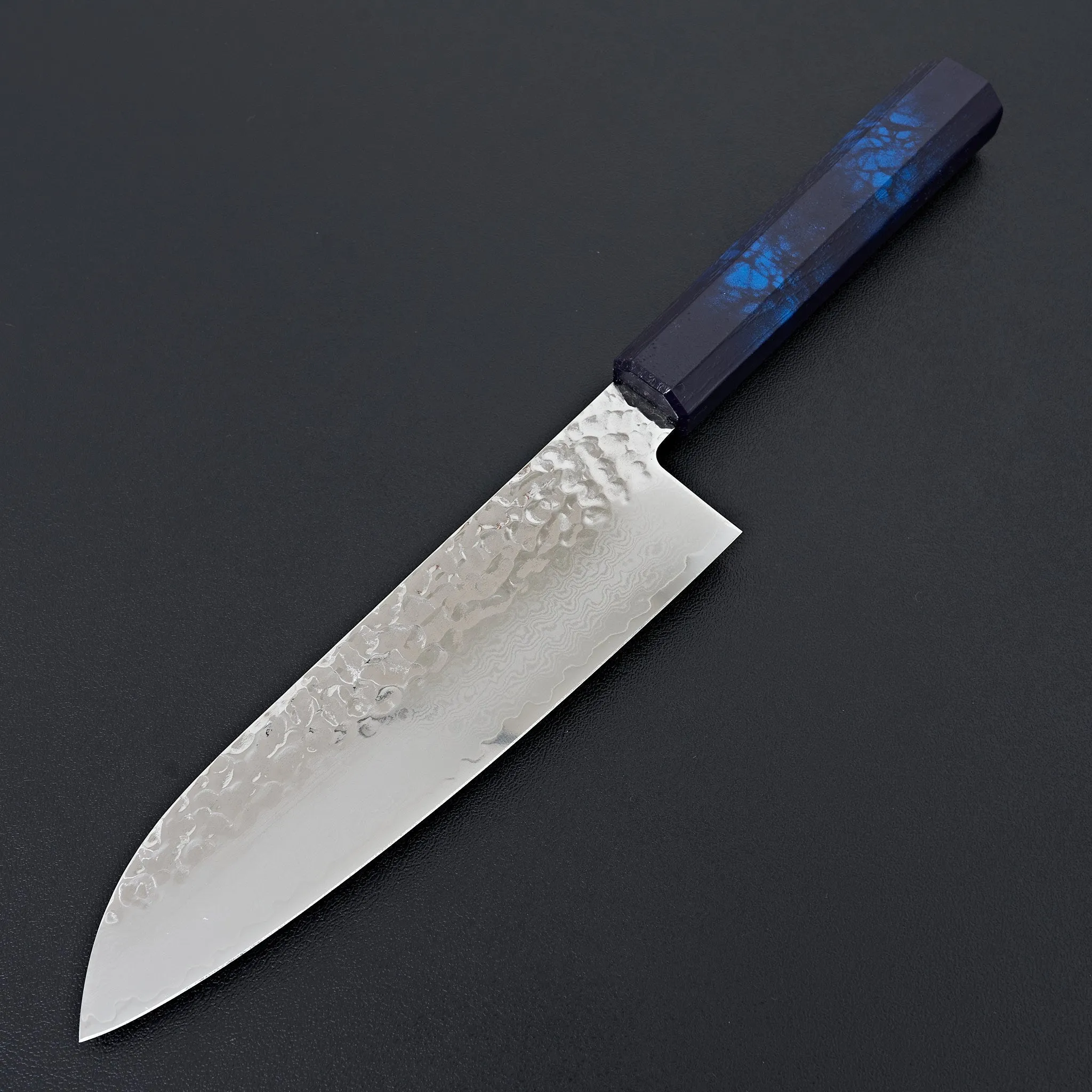 Sakai Takayuki Nanairo Blue Tortoiseshell 33 Layer Damascus Santoku 170mm