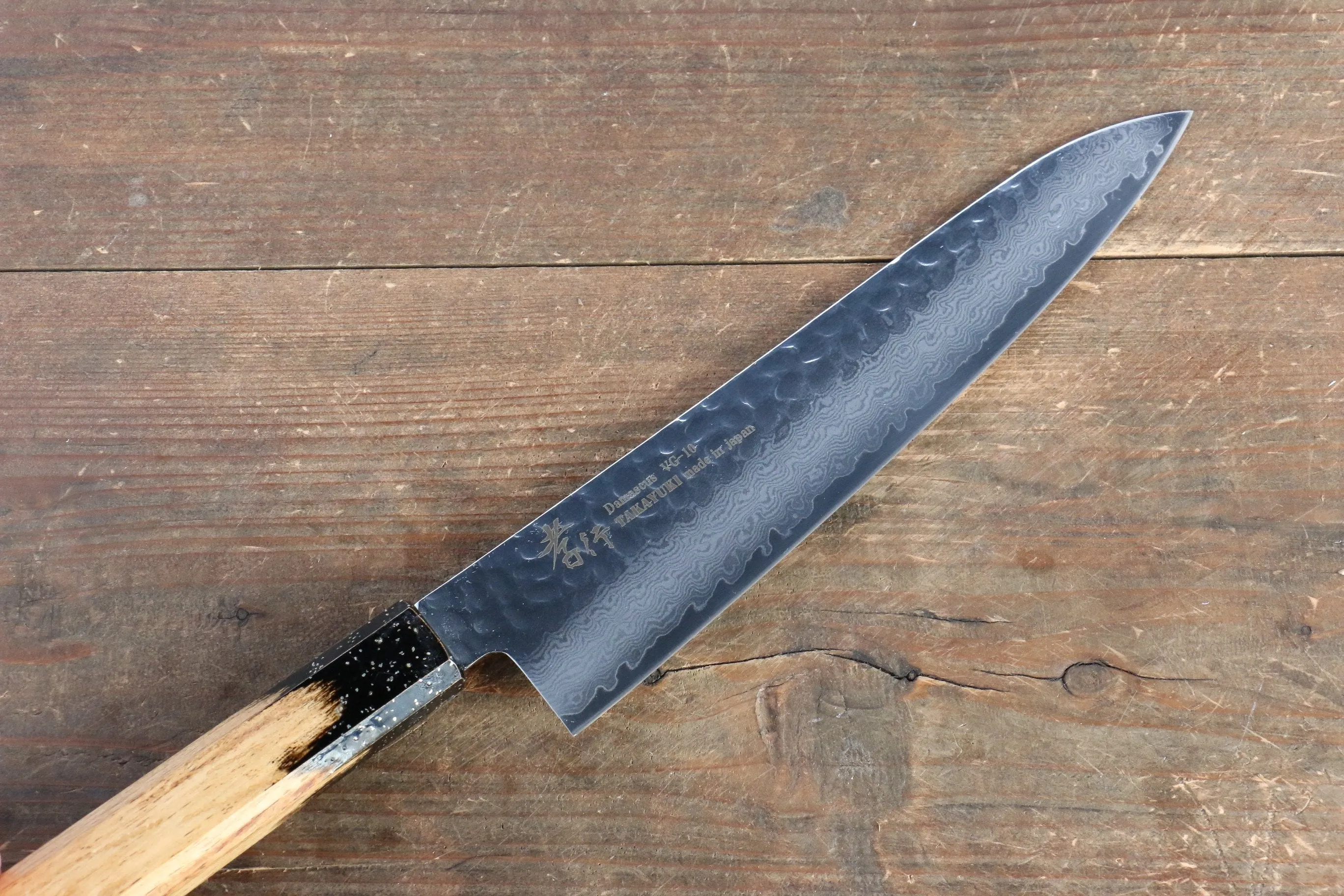 Sakai Takayuki VG10 33 Layer Damascus Gyuto 210mm Live oak Lacquered (Kokushin) Handle