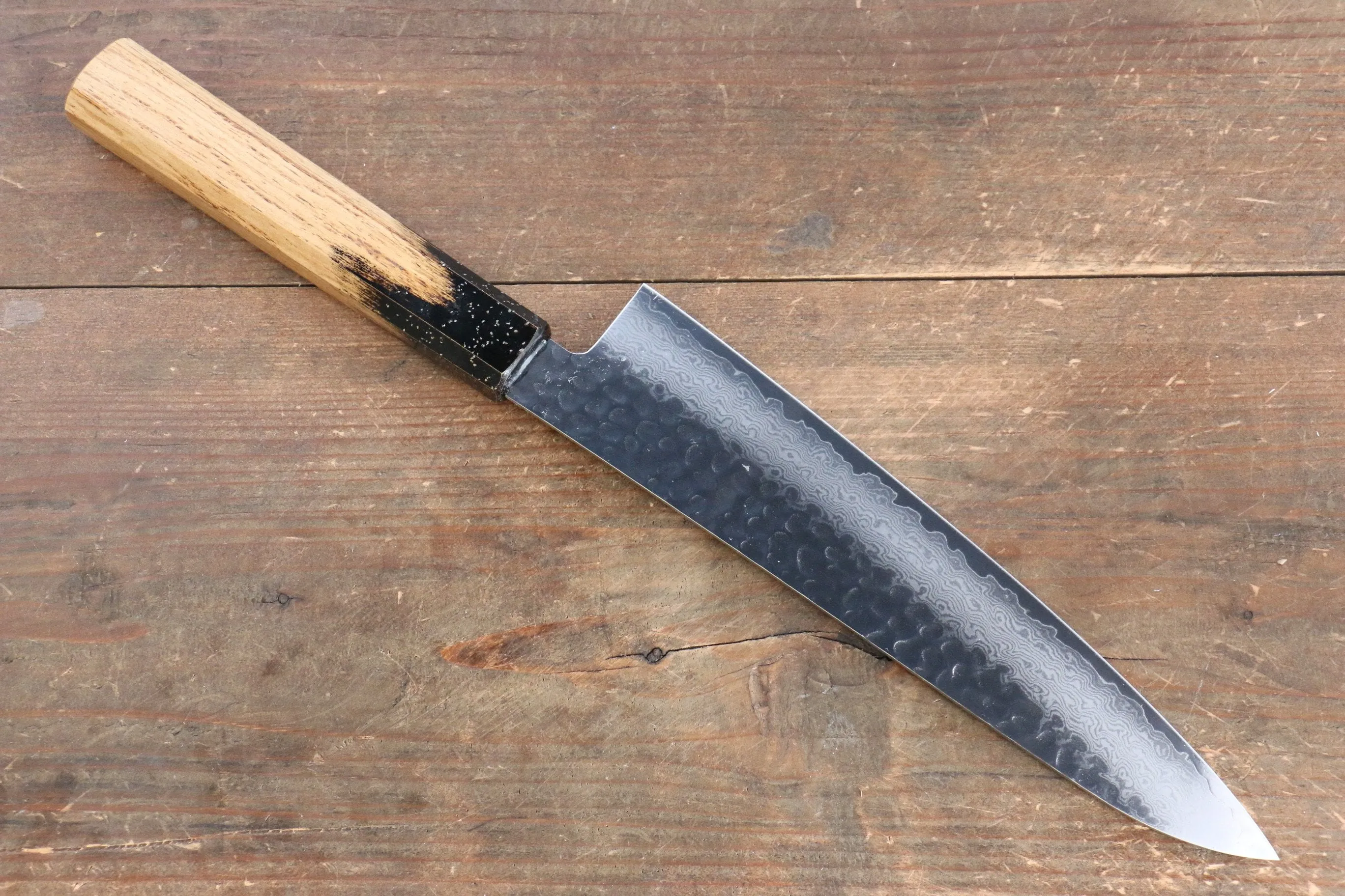 Sakai Takayuki VG10 33 Layer Damascus Gyuto 210mm Live oak Lacquered (Kokushin) Handle