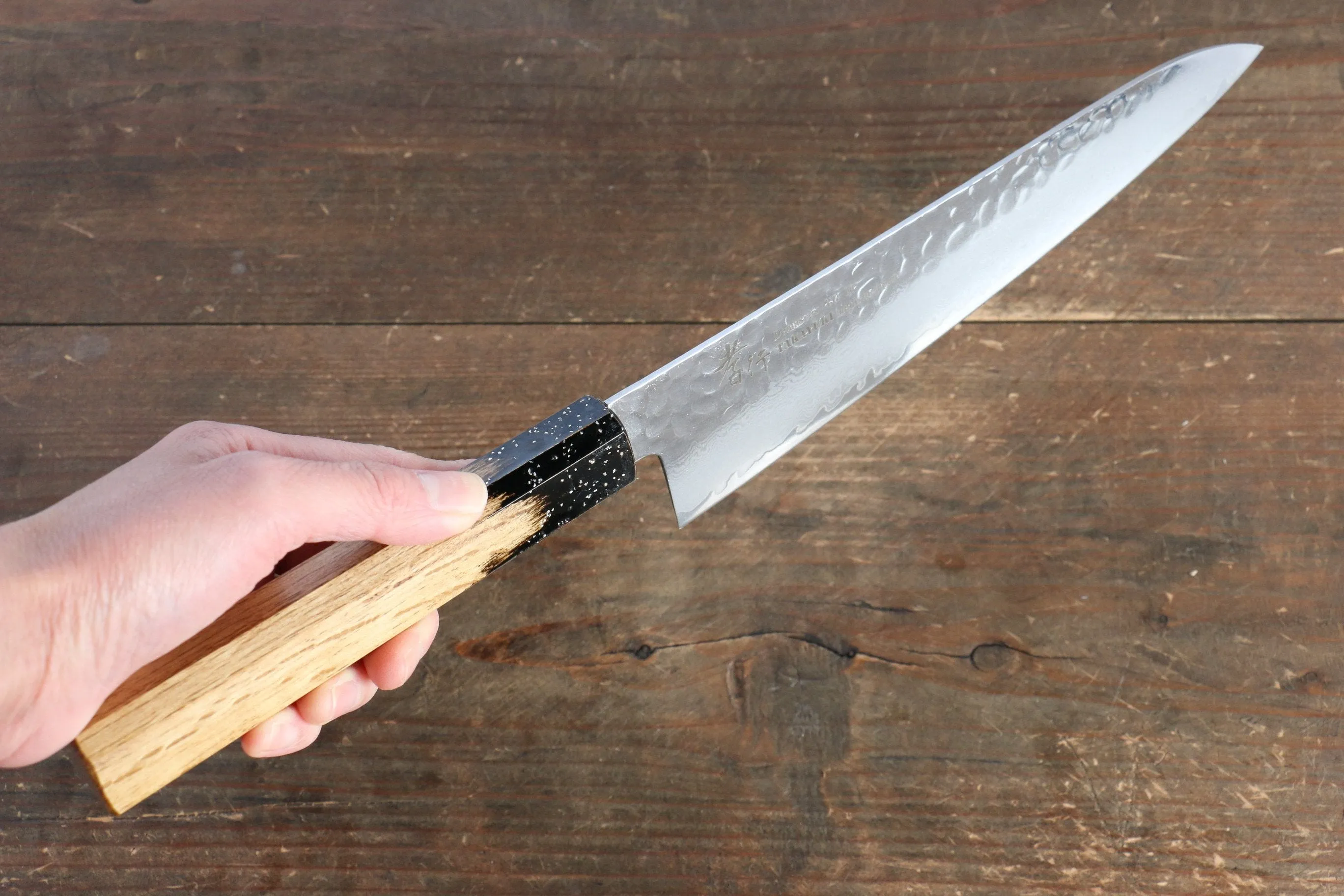 Sakai Takayuki VG10 33 Layer Damascus Gyuto 210mm Live oak Lacquered (Kokushin) Handle