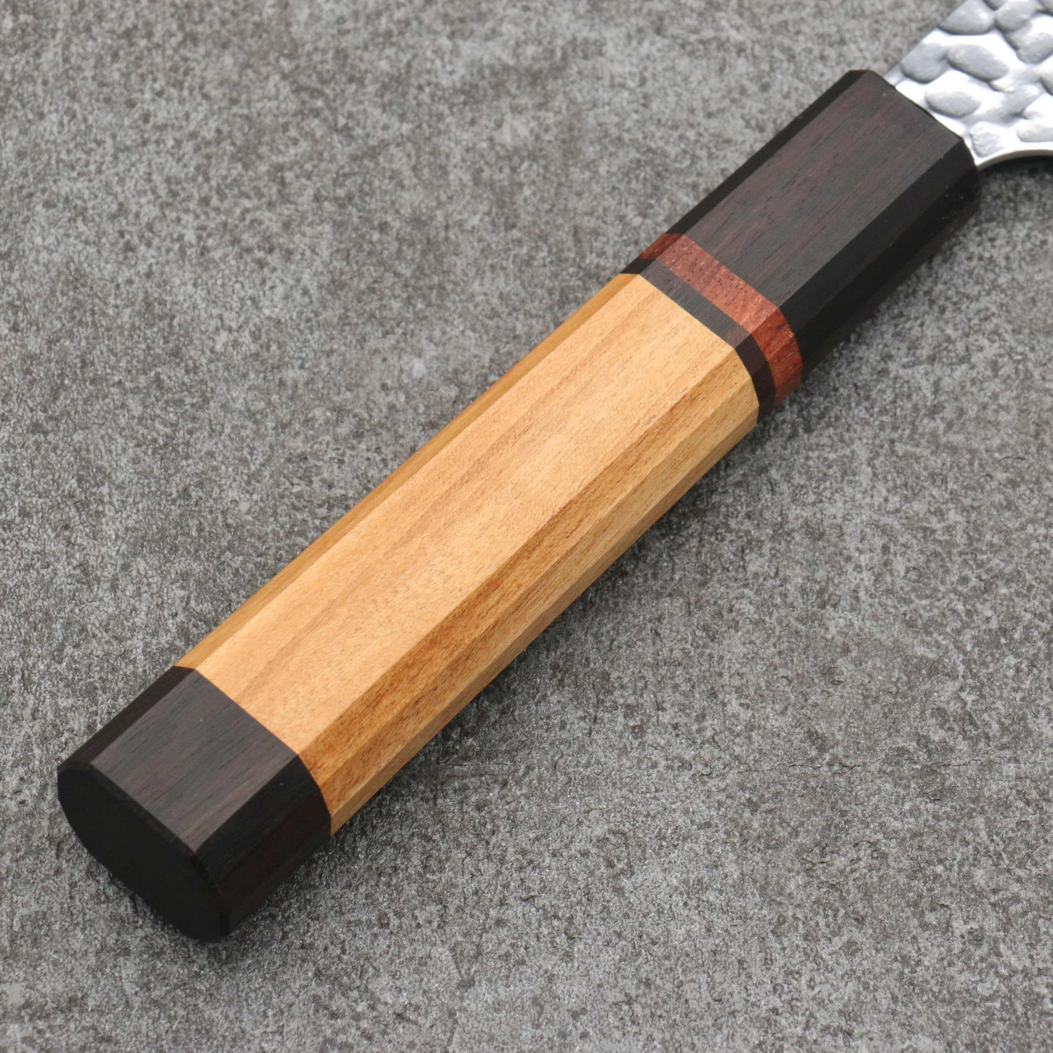 Sakai Takayuki VG10 33 Layer Damascus Kengata Santoku 160mm Mountain cherry (12 sided) Handle