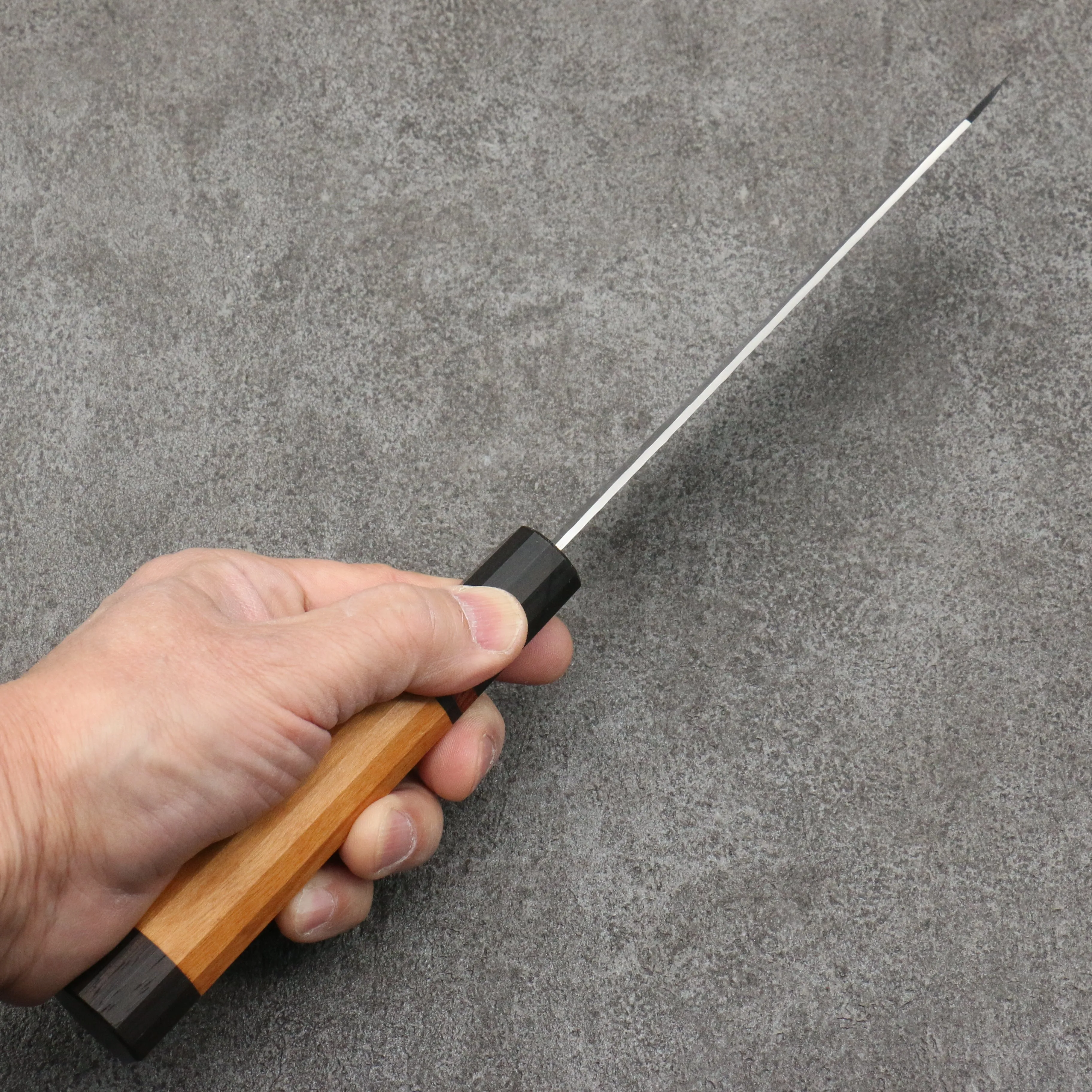 Sakai Takayuki VG10 33 Layer Damascus Kengata Santoku 160mm Mountain cherry (12 sided) Handle