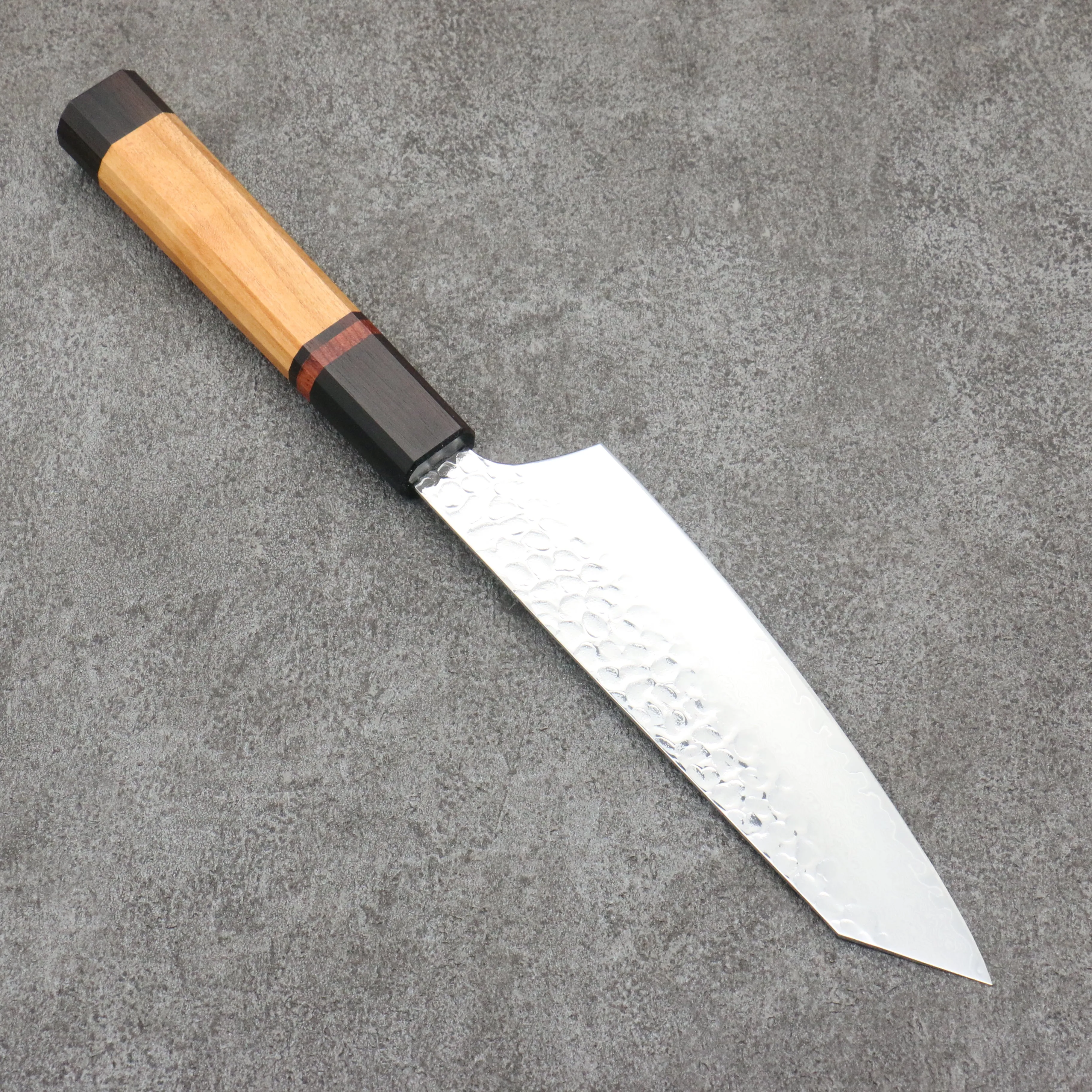 Sakai Takayuki VG10 33 Layer Damascus Kengata Santoku 160mm Mountain cherry (12 sided) Handle