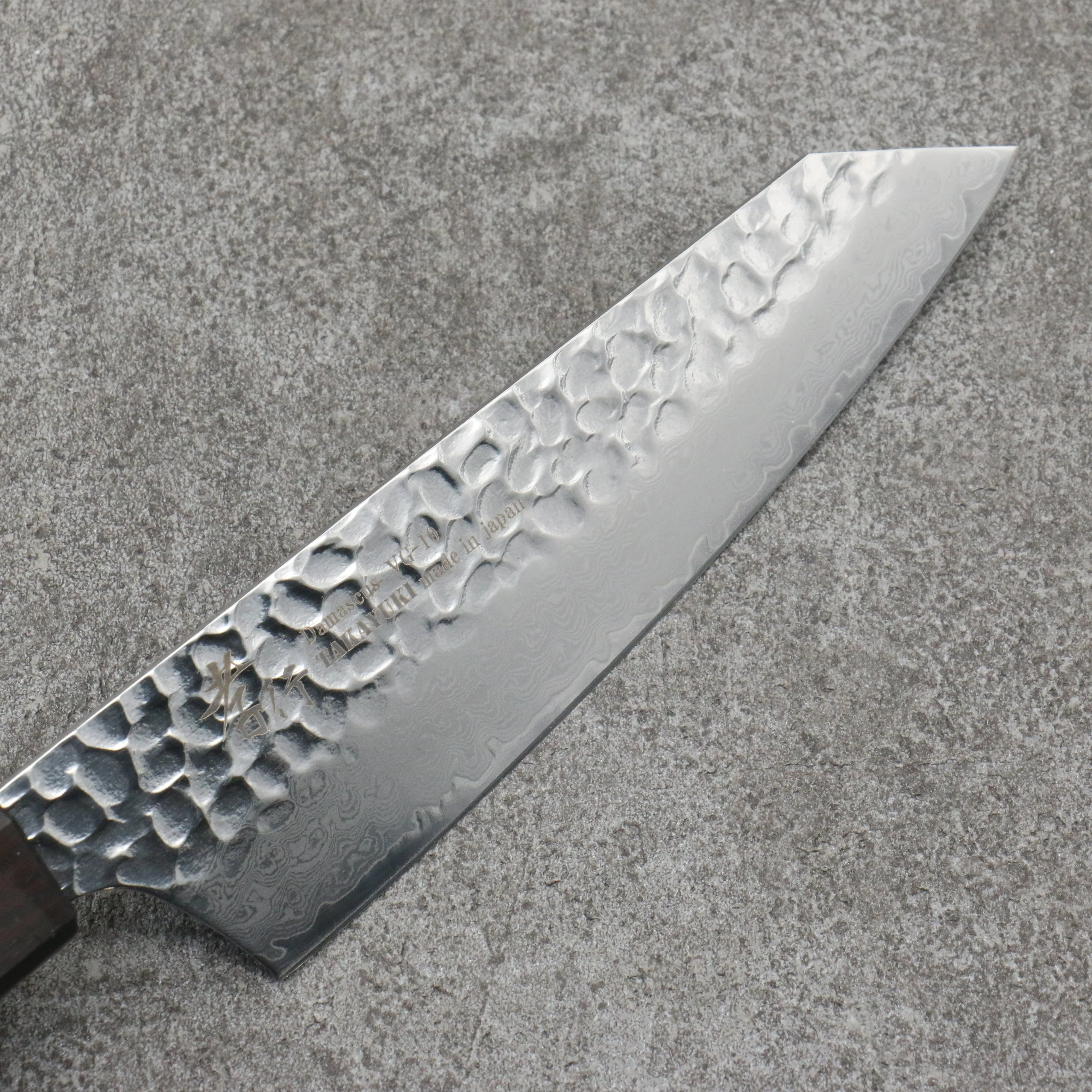 Sakai Takayuki VG10 33 Layer Damascus Kengata Santoku 160mm Mountain cherry (12 sided) Handle