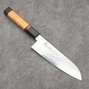Sakai Takayuki VG10 33 Layer Damascus Santoku 170mm Mountain cherry (12 sided) Handle